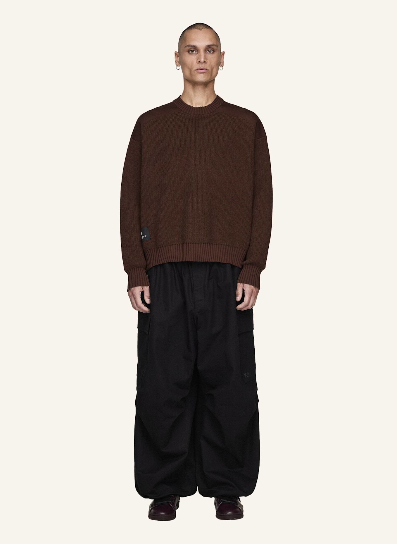 Y-3 Y-3 UT TWILL CARGOHOSE: SCHWARZ