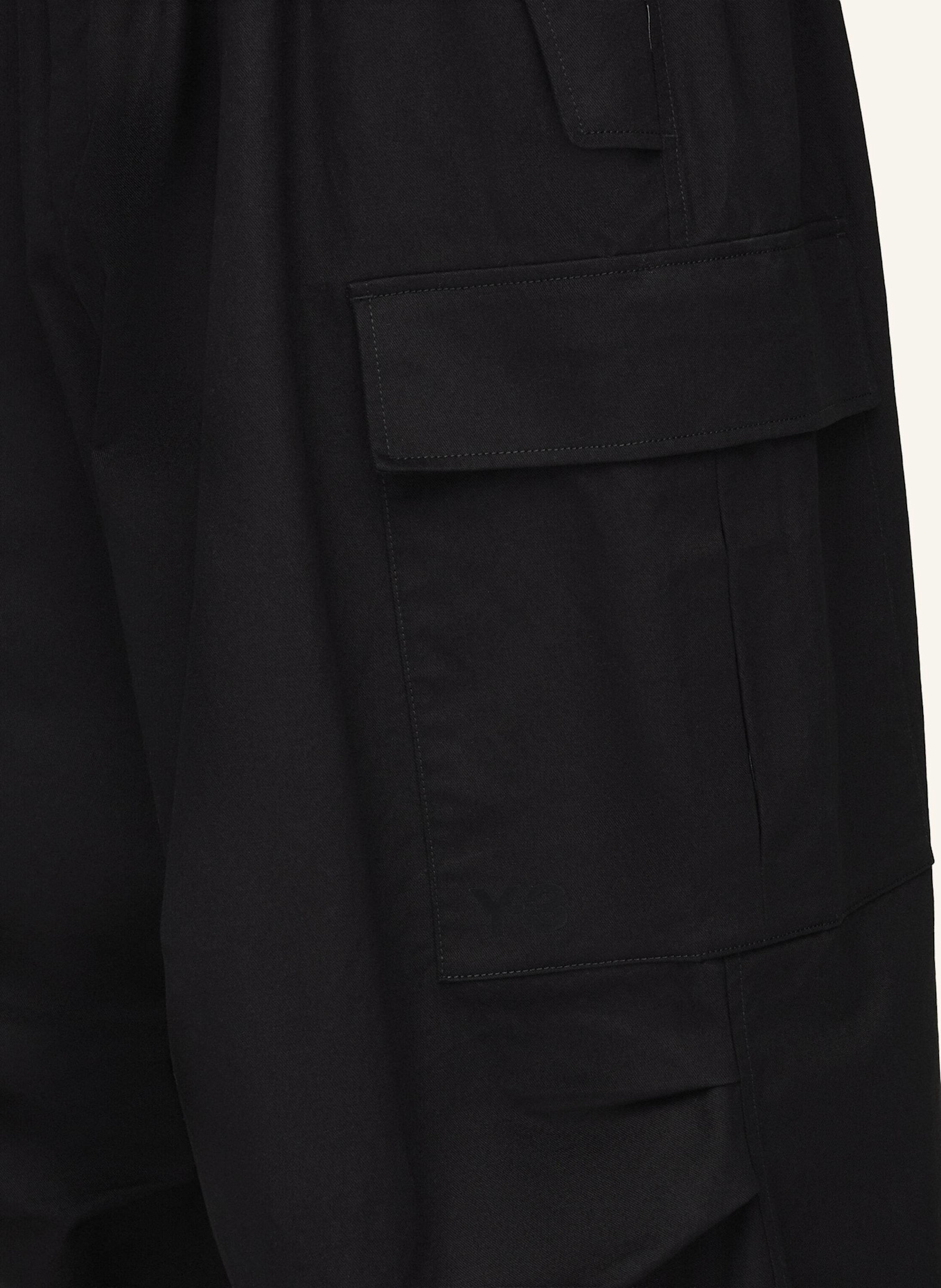 Y-3 Y-3 UT TWILL CARGOHOSE: SCHWARZ