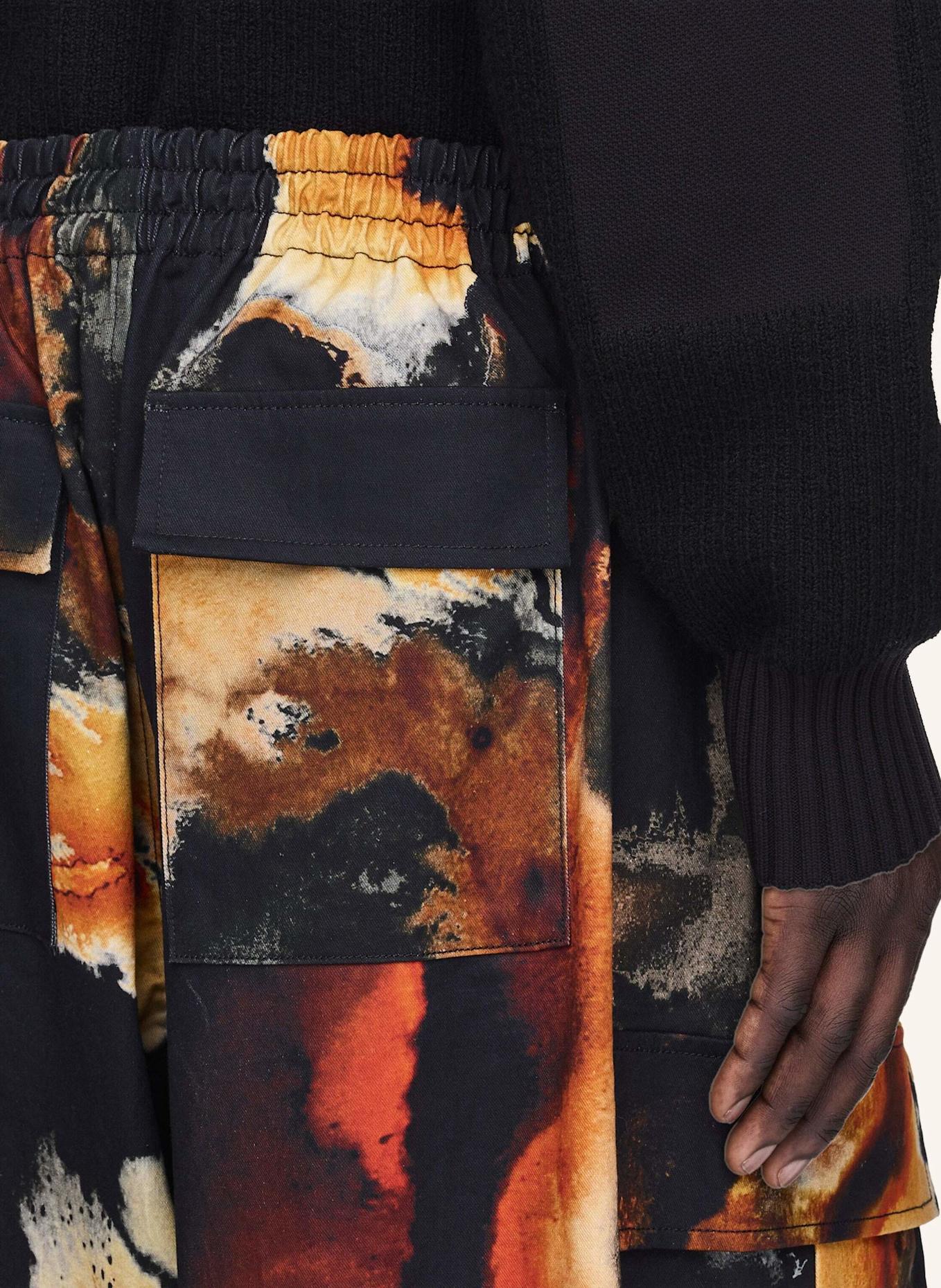 Y-3 Y-3 AOP UT TWILL CARGOHOSE: SCHWARZ