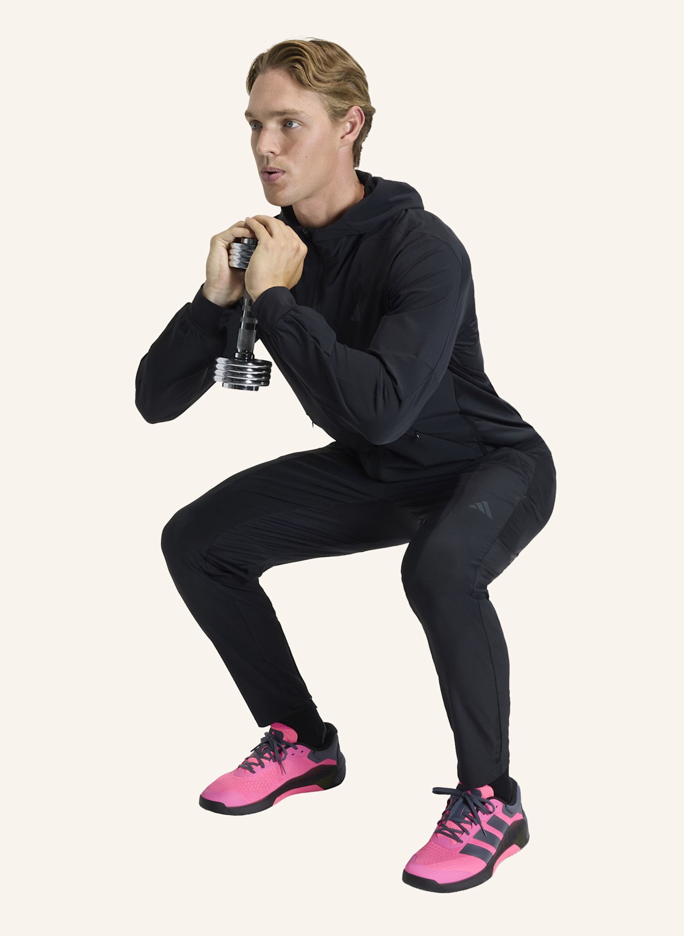 adidas D4T WORKOUT HOSE: SCHWARZ