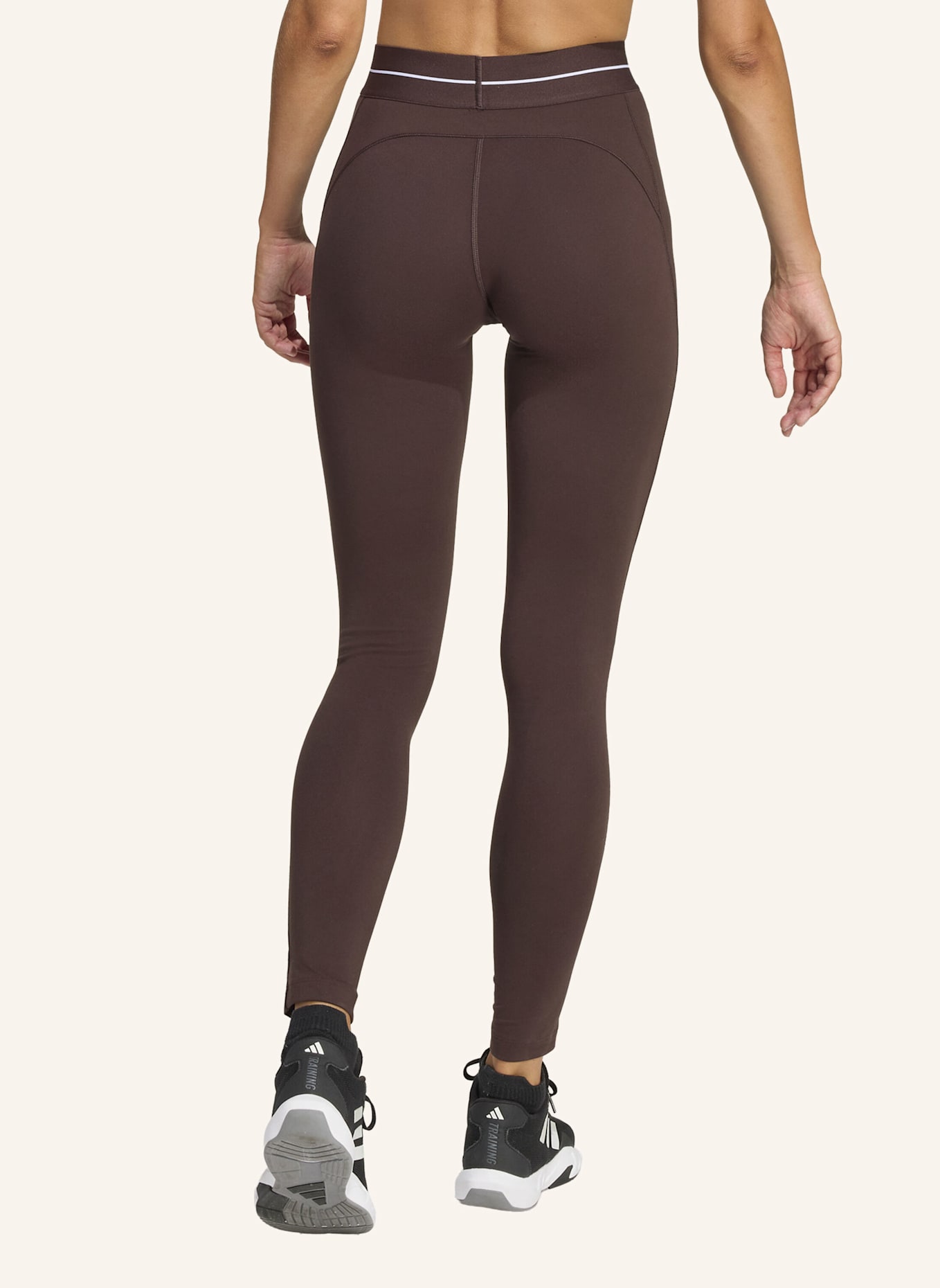 adidas HYPERGLAM FULL LENGTH LEGGINGS: BRAUN