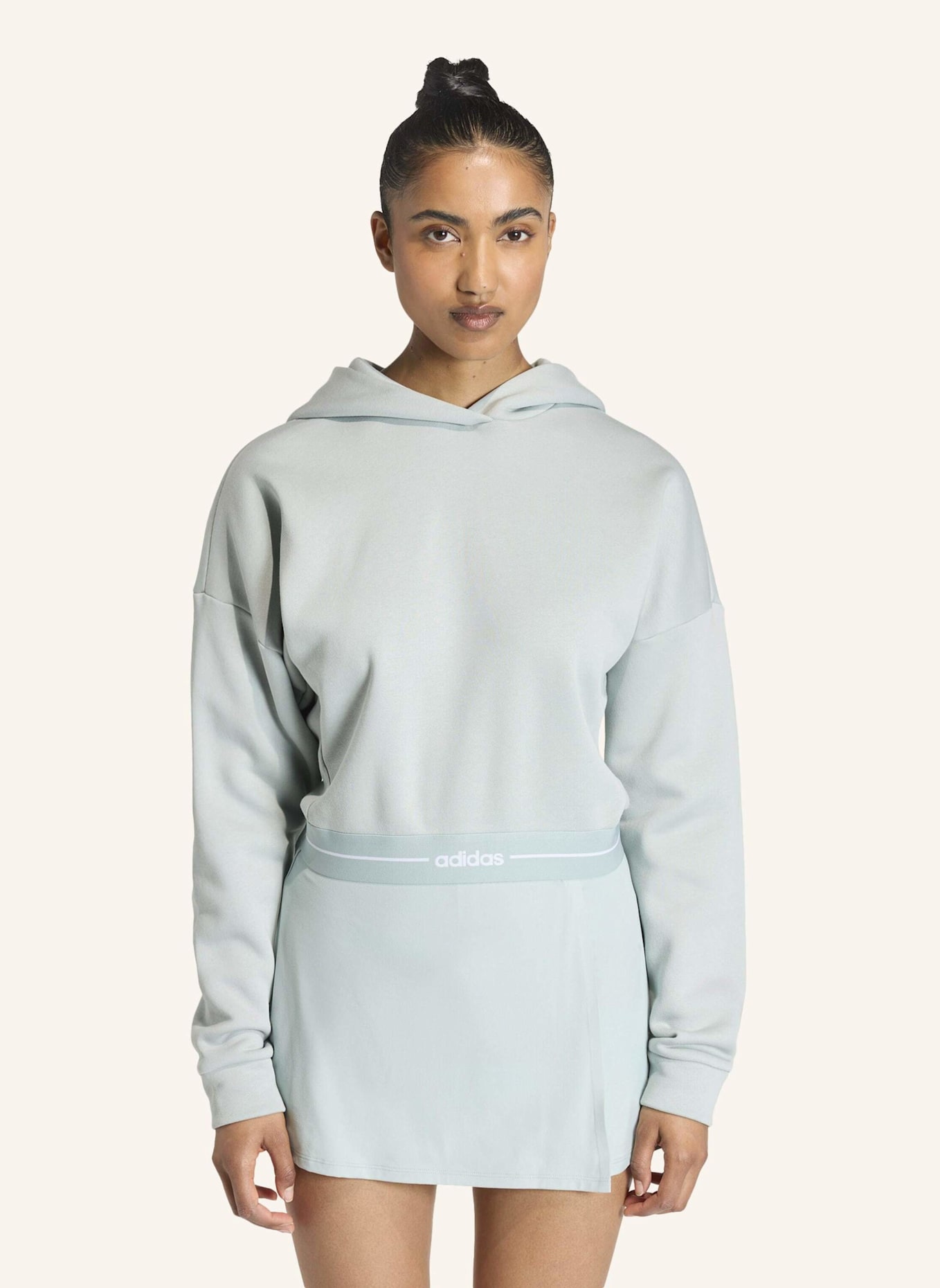 adidas HYPERGLAM CROPPED HOODIE: GRÜN