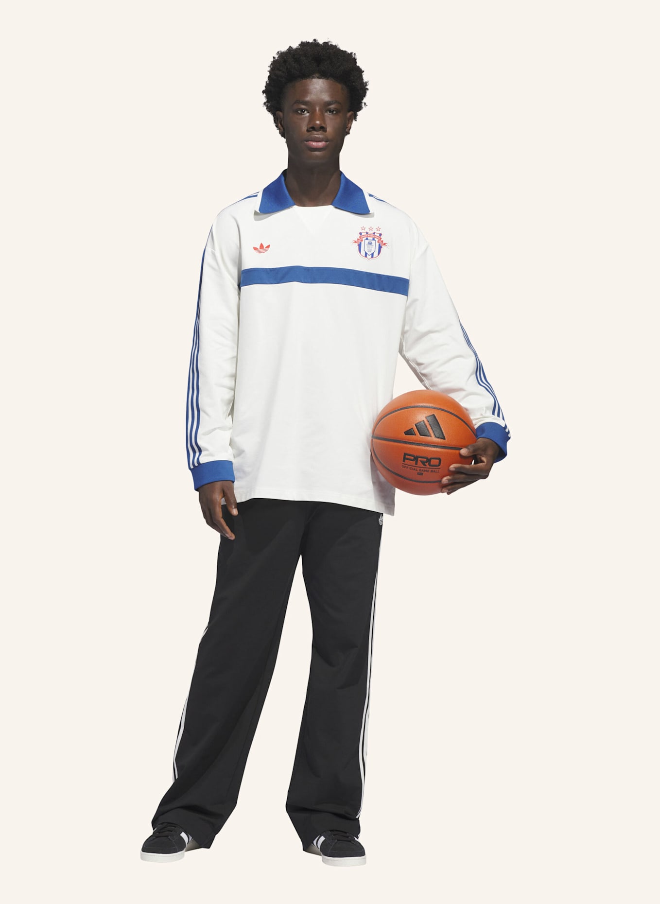 adidas Originals ORIGINAL BASKETBALL SNAP HOSE: SCHWARZ