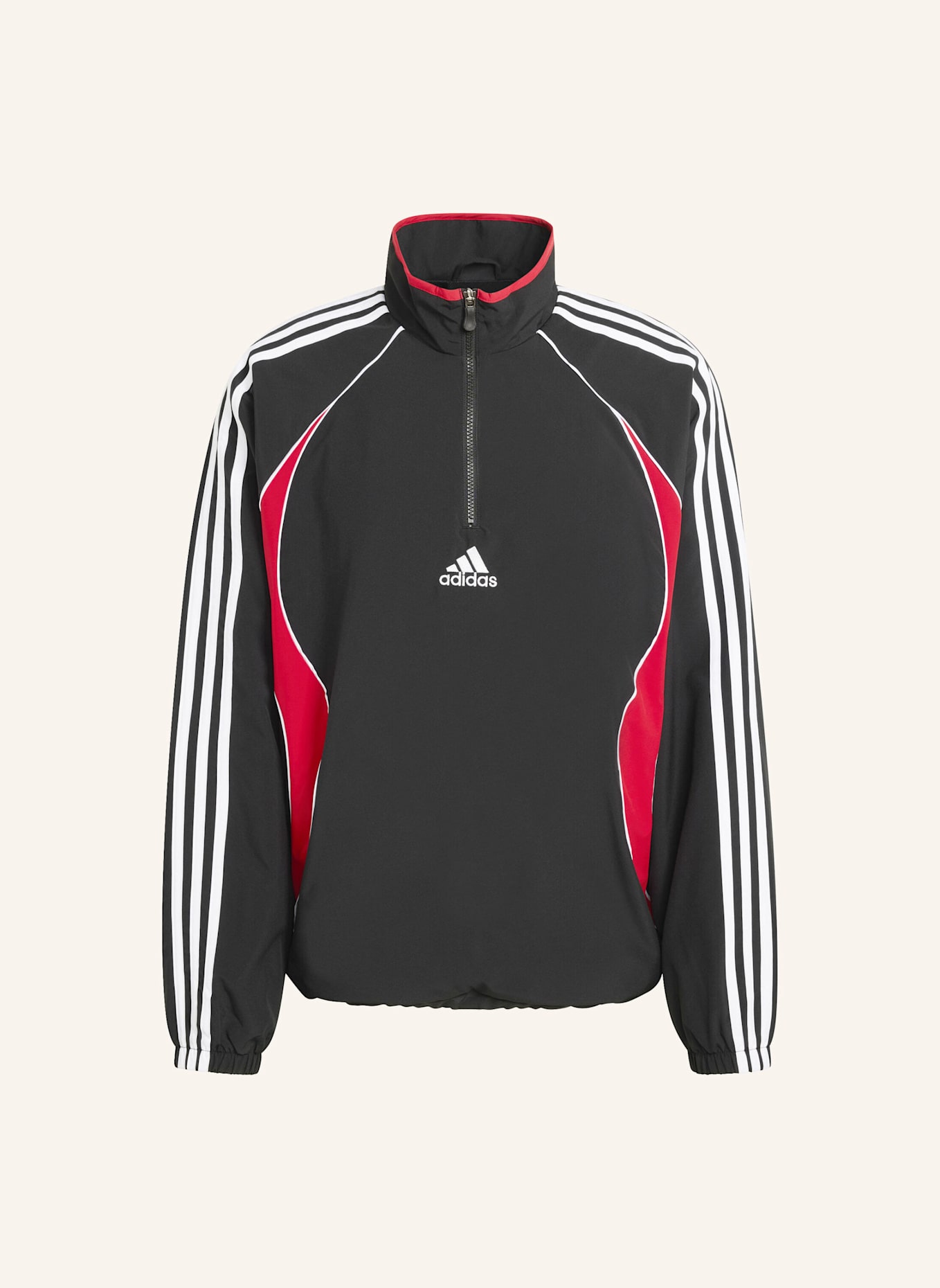adidas Originals TEAMGEIST HALF ZIP SWEATSHIRT.: SCHWARZ