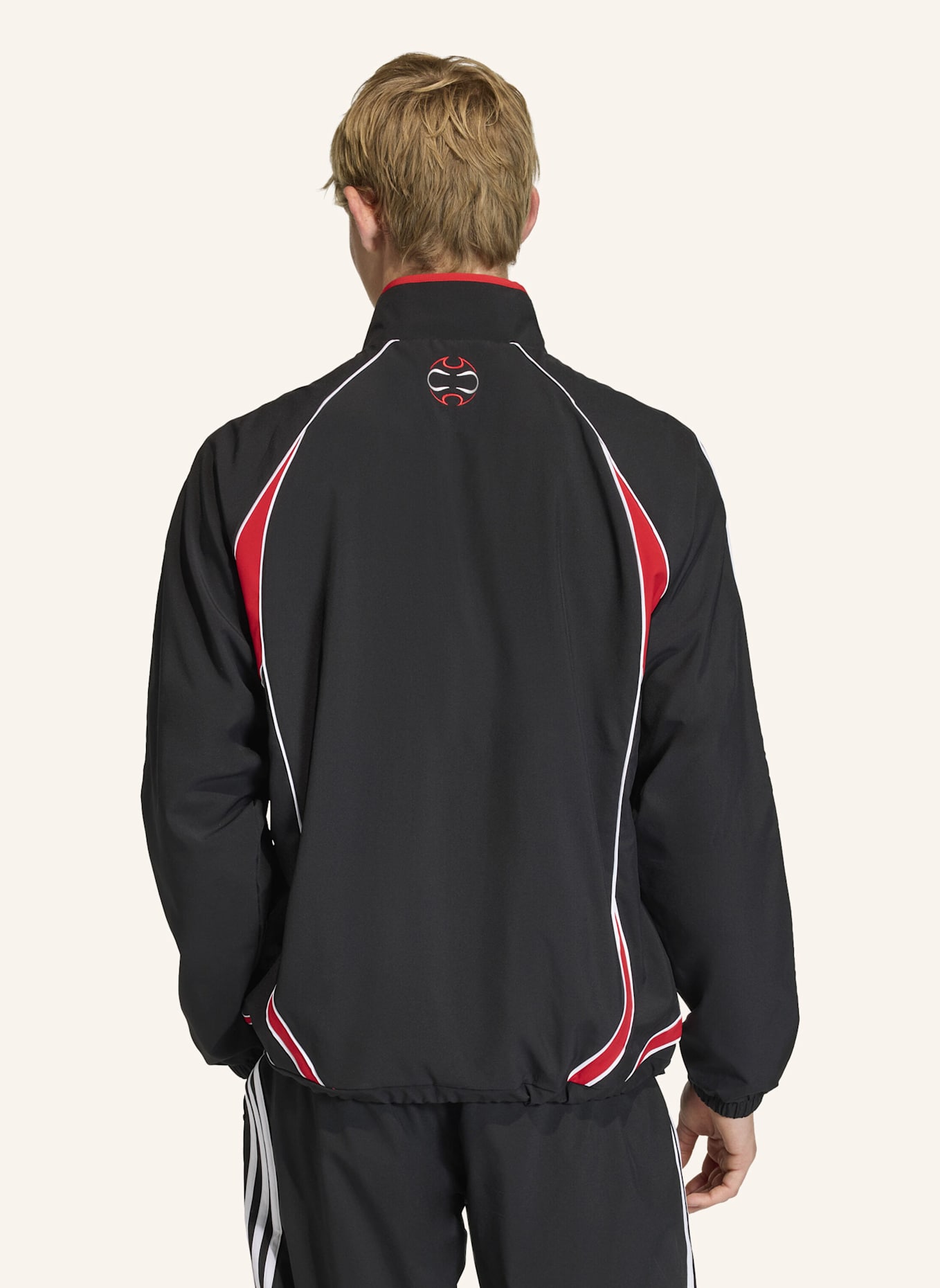 adidas Originals TEAMGEIST HALF ZIP SWEATSHIRT.: SCHWARZ