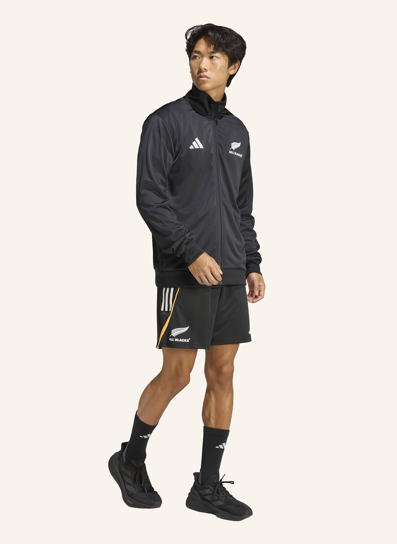 adidas ALL BLACKS X MARVEL TRACK TOP: SCHWARZ