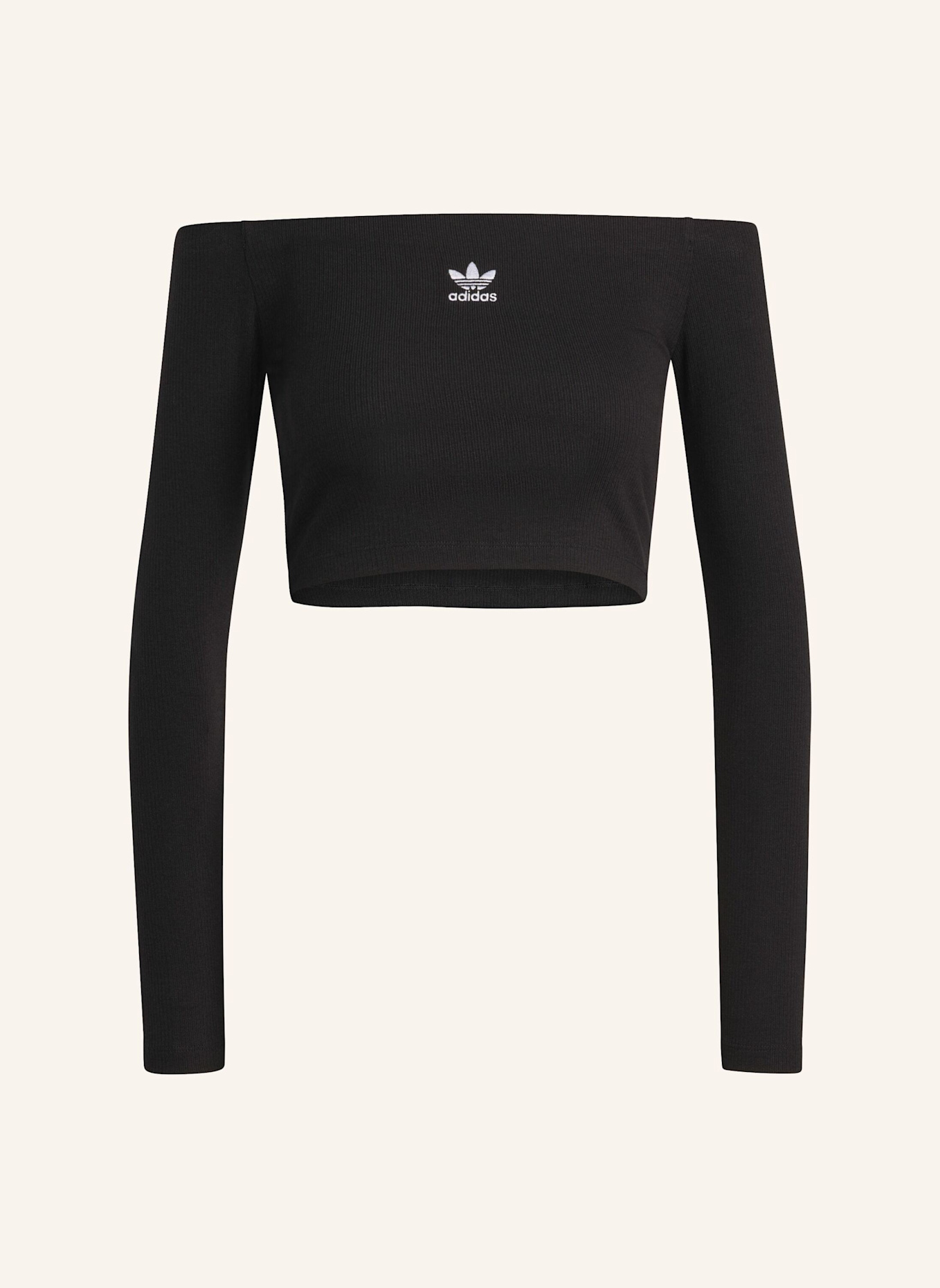 adidas Originals Off-Shoulder-Shirt ESSENTIALS: SCHWARZ