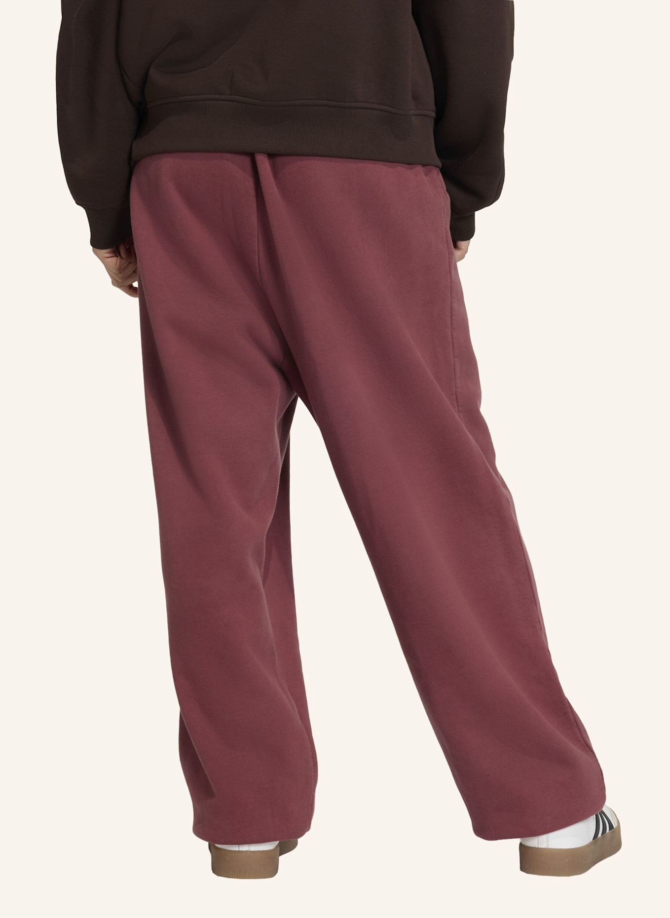 adidas Originals ESSENTIALS LINEAR BYFR JOGGINGHOSE (JAPAN JOGGINGHOSE+) IN WASHED-OPTIK: ROT