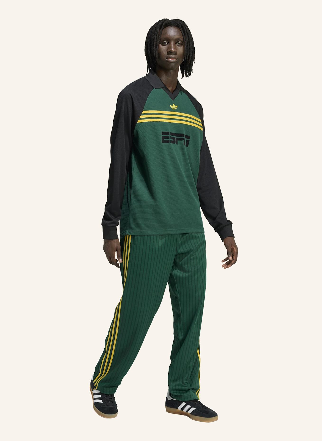 adidas Originals SPONSORED ARCHIVE LONGSLEEVE T-SHIRT: GRÜN/ SCHWARZ