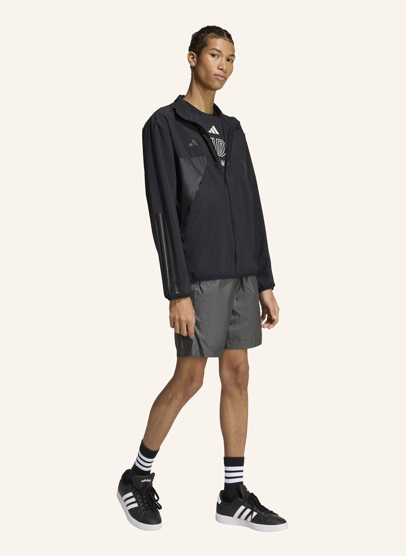 adidas HOUSE OF TIRO TRACK TOP: SCHWARZ