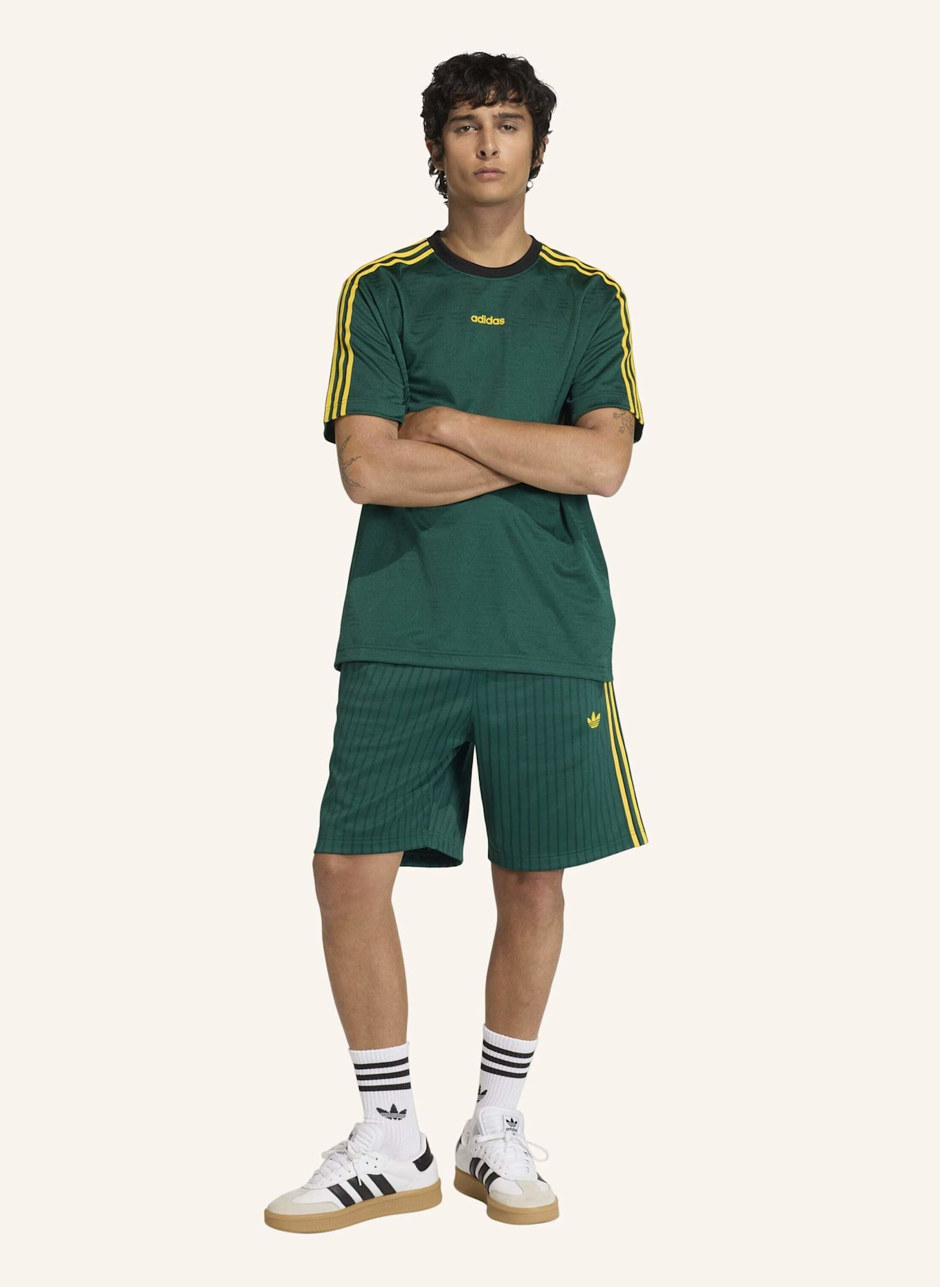 adidas Originals BRUISED BANANA JACQUARD JERSEY: GRÜN