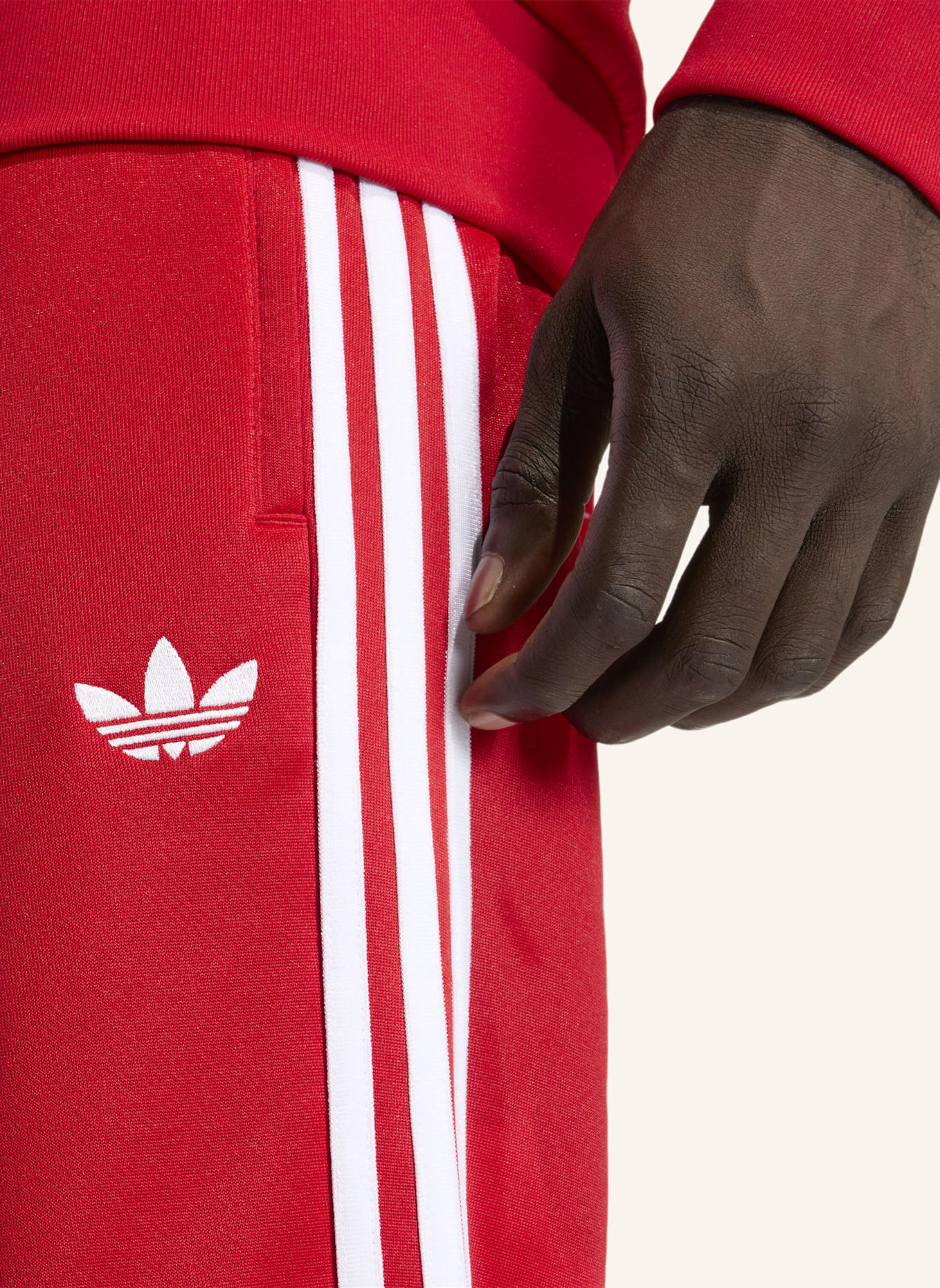 adidas Originals SST TRAININGSHOSE: ROT