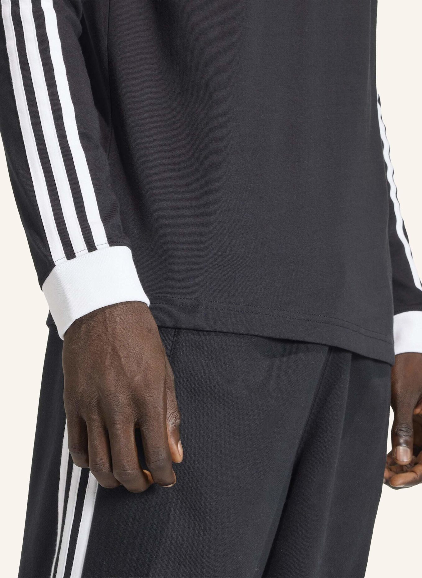 adidas Originals Longsleeve 3STREIFEN: SCHWARZ
