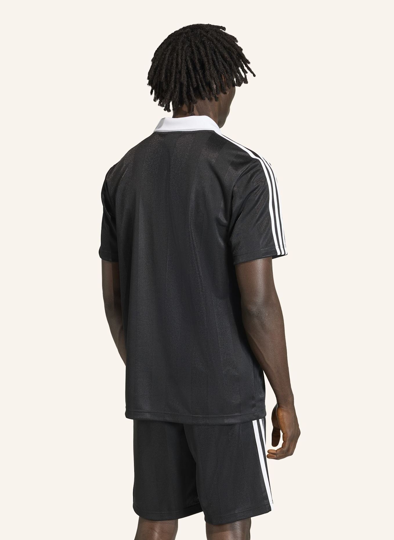 adidas Originals ARCHIVE COLLAR ENGINEERED TRIKOT: SCHWARZ