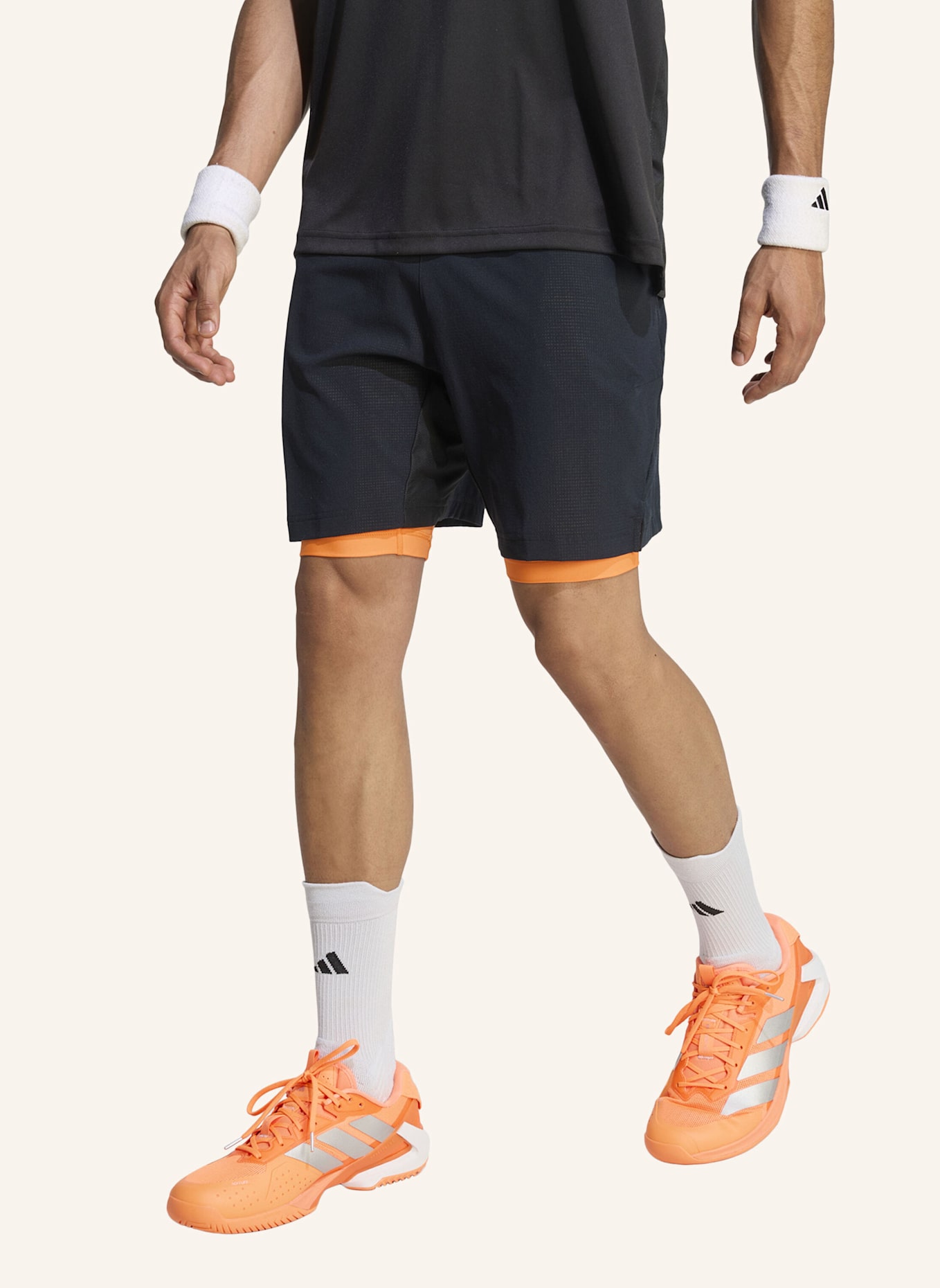 adidas 2-in-1-Tennisshorts TENNIS CLIMACOOL: SCHWARZ