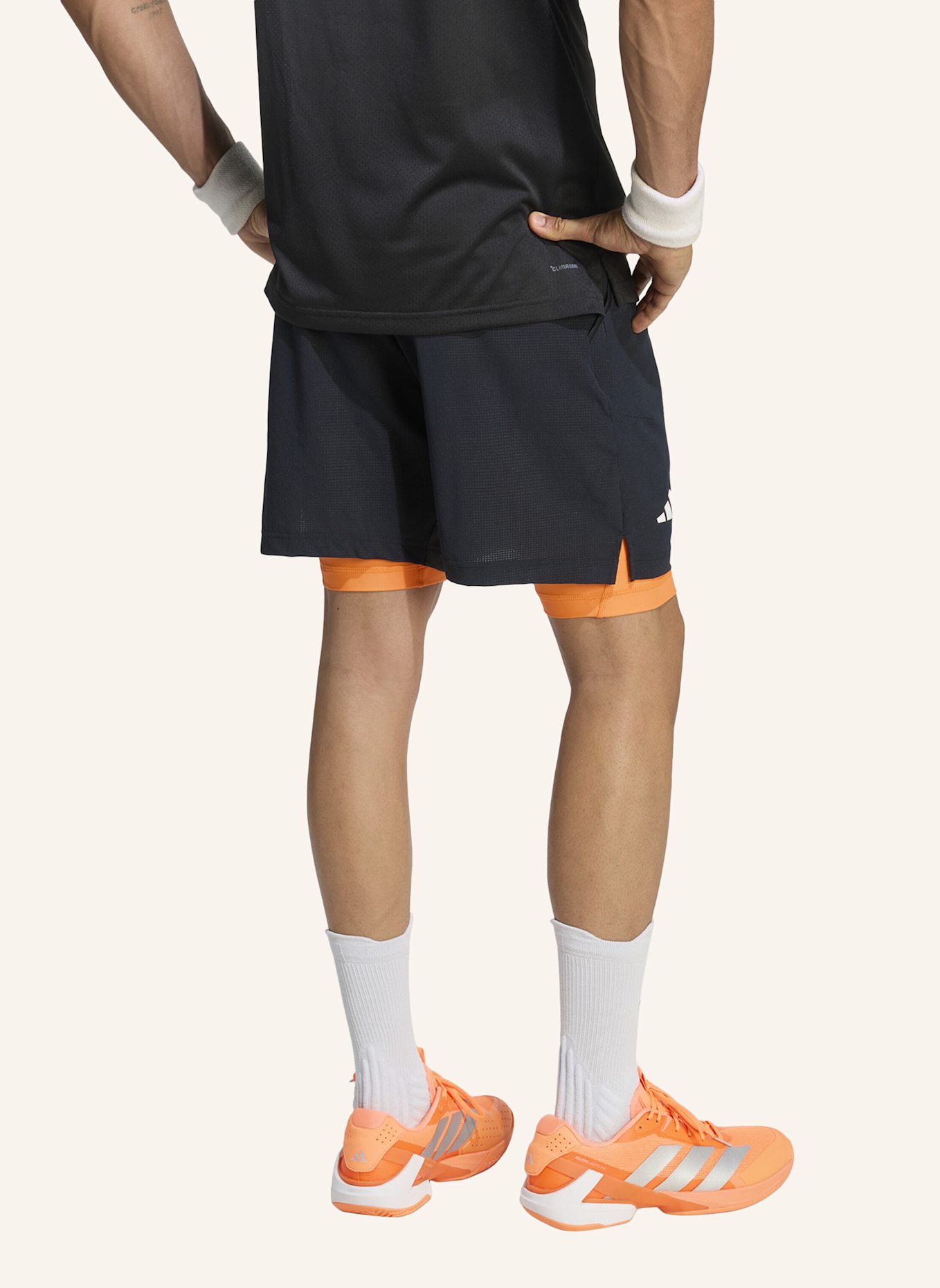 adidas 2-in-1-Tennisshorts TENNIS CLIMACOOL: SCHWARZ