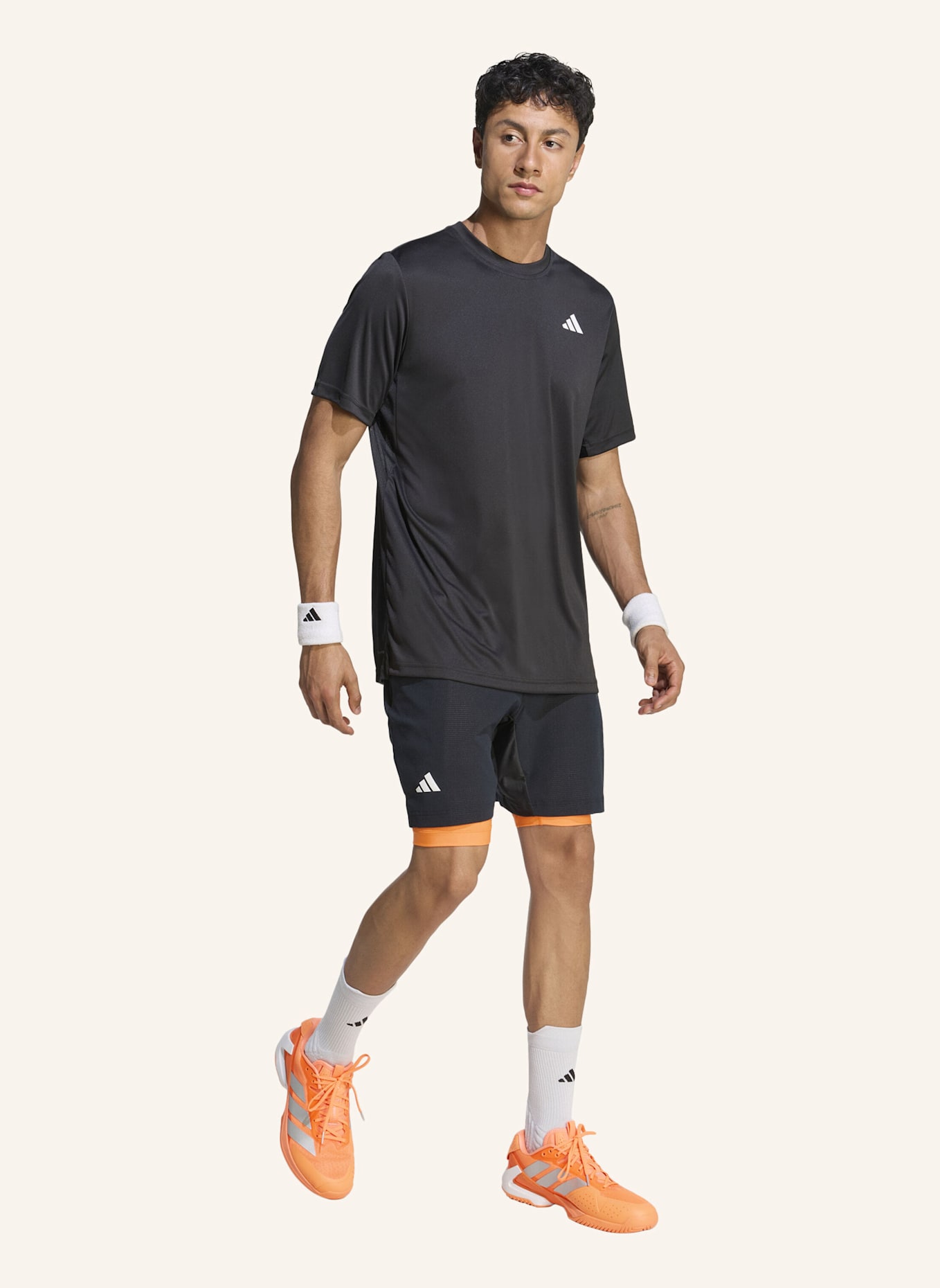 adidas 2-in-1-Tennisshorts TENNIS CLIMACOOL: SCHWARZ