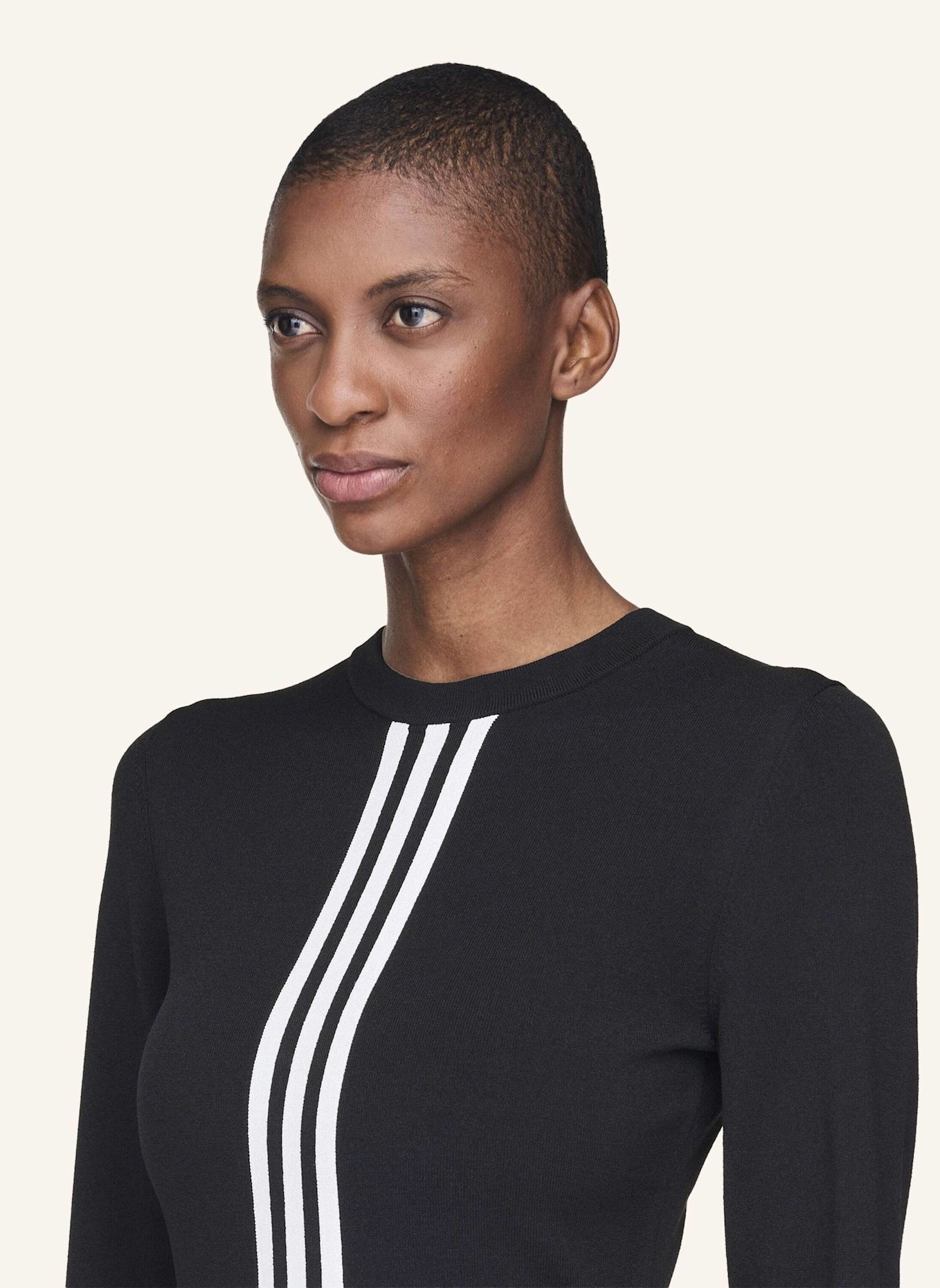 Y-3 Y-3 3-STREIFEN LONGSLEEVE: SCHWARZ