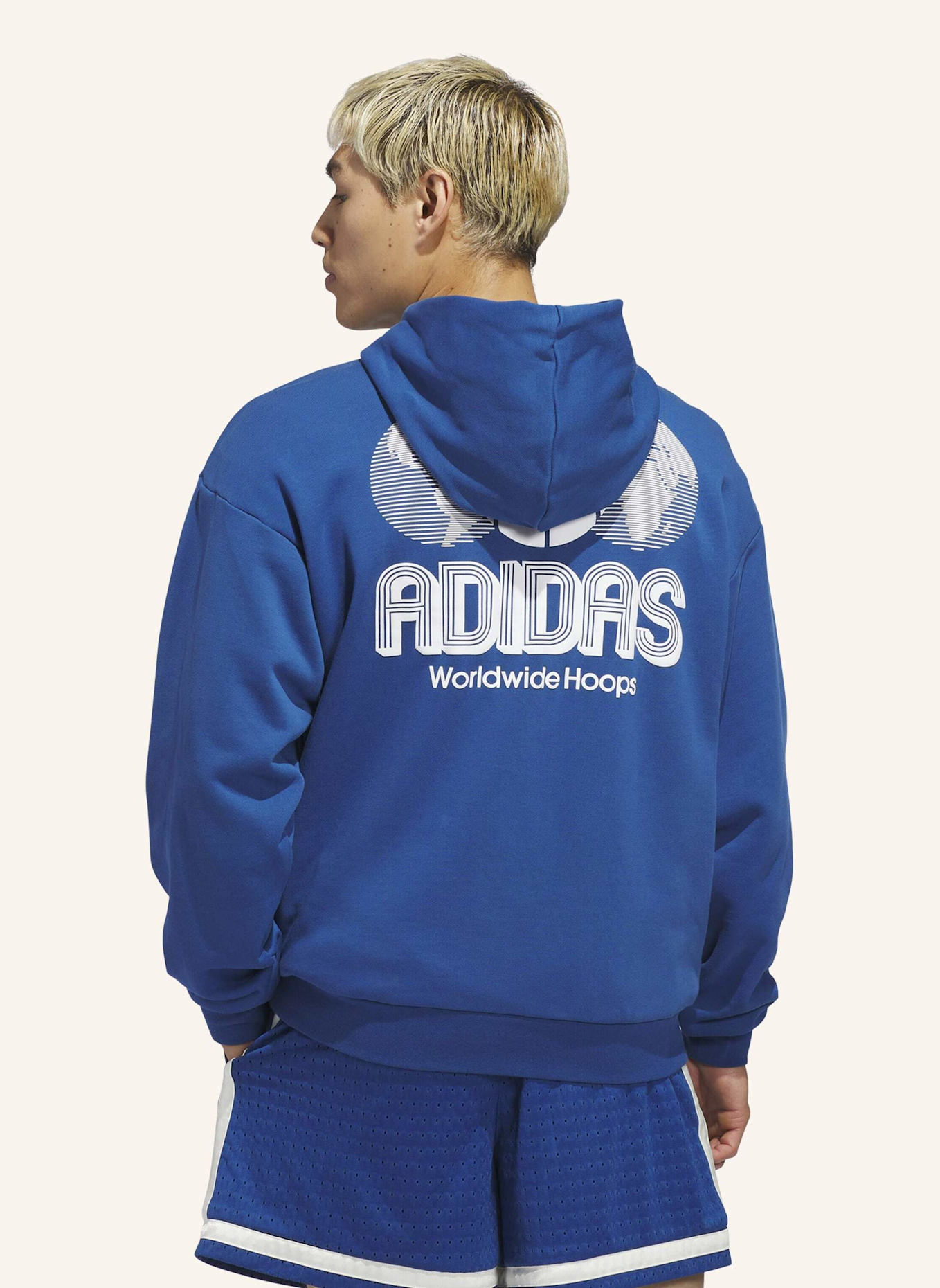 adidas Originals WORLD WIDE HOOPS HOODIE: BLAU