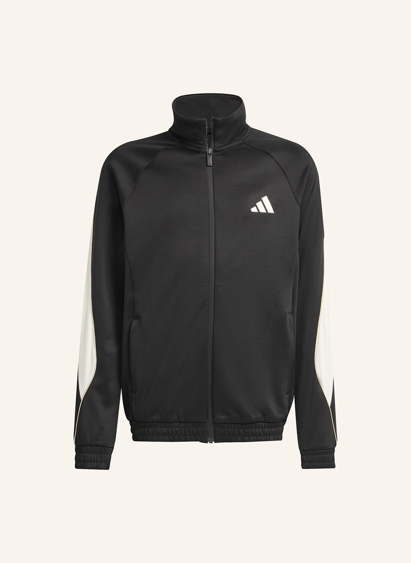 adidas STADIUM TRAININGSJACKE: SCHWARZ/ WEISS