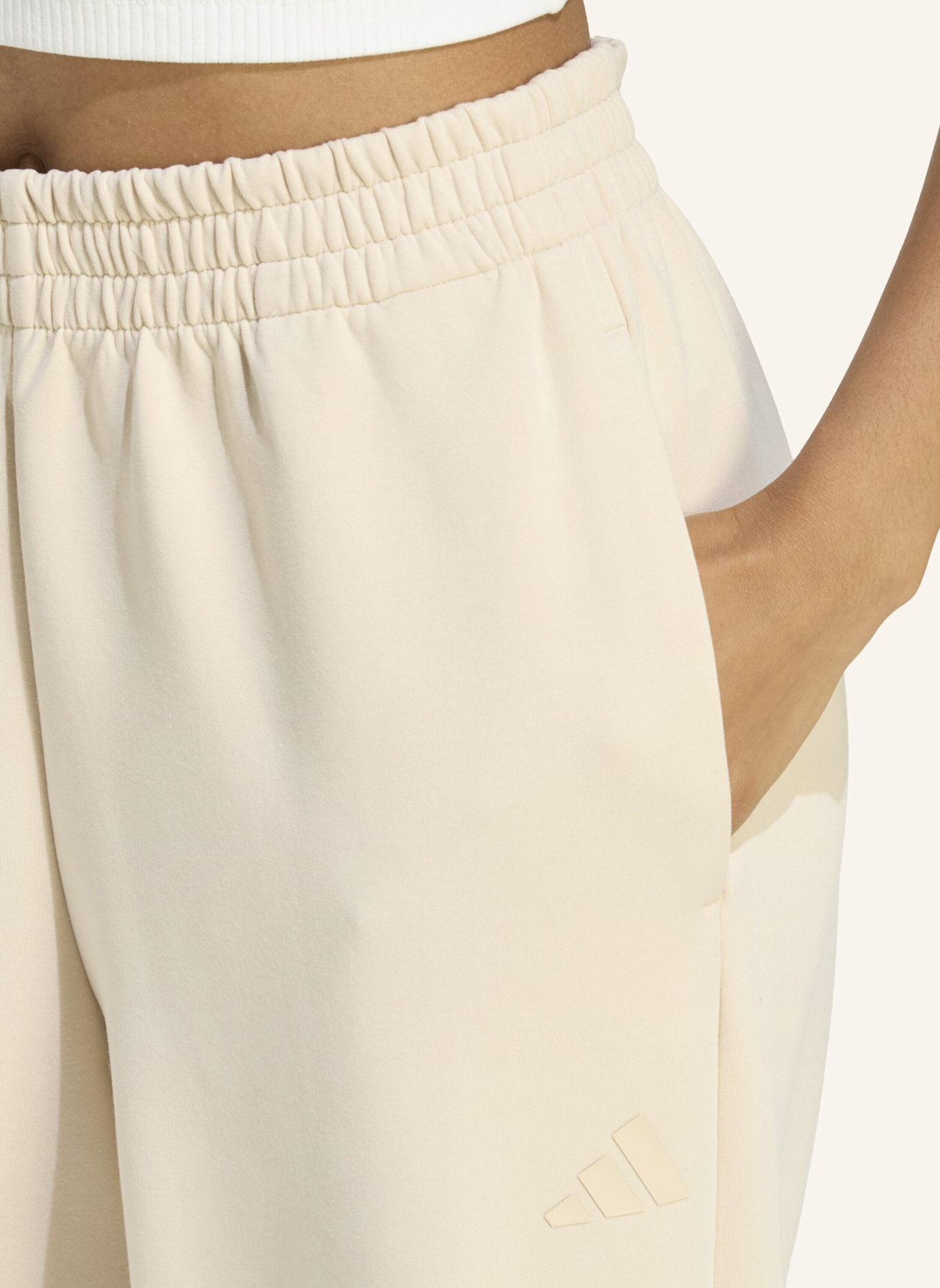 adidas Sweatpants SOFT LUX STRAIGHT LEG: BEIGE