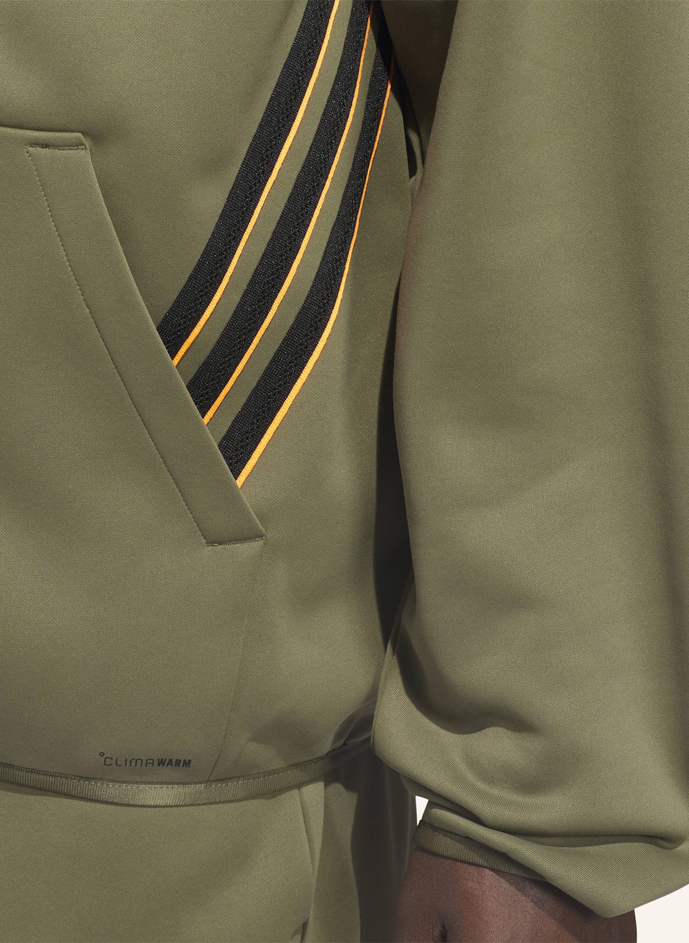 adidas ADIDAS CRAZY WARM FULLZIP HOODIE: GRÜN/ ORANGE