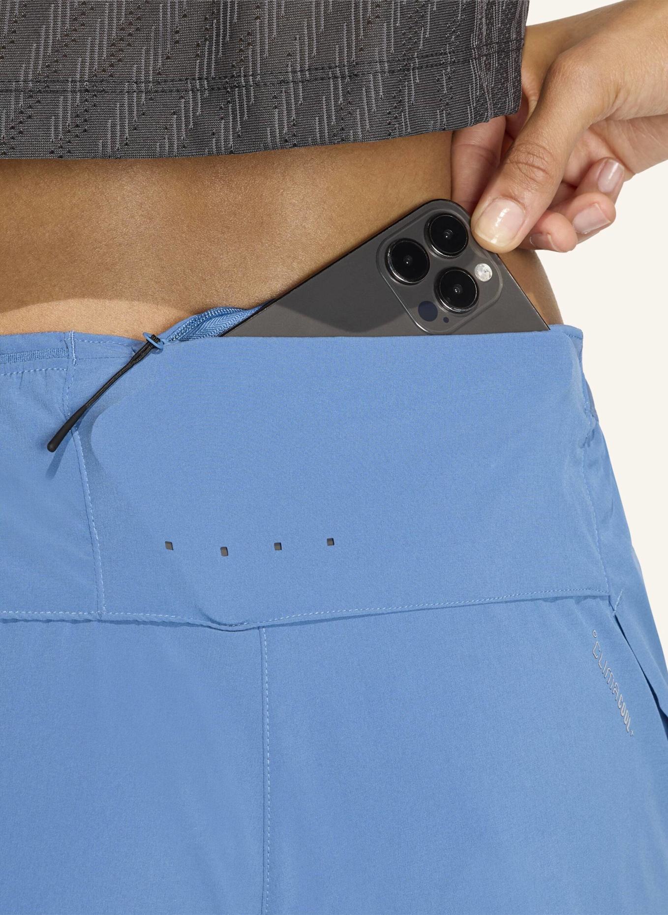 adidas ADI365 CLIMACOOL+ 2 POCKET SHORTS: BLAU