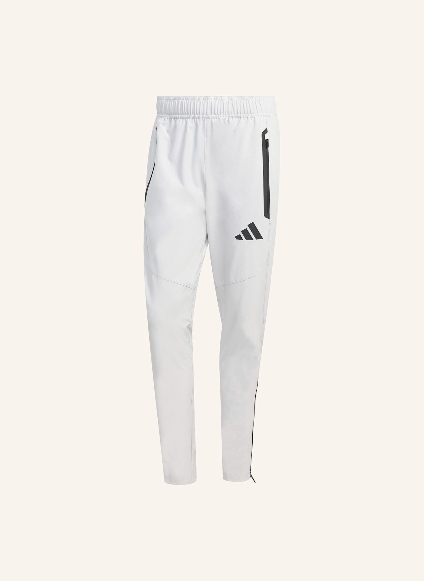 adidas TIRO TRAVEL HOSE, GEWEBT: GRAU / SCHWARZ