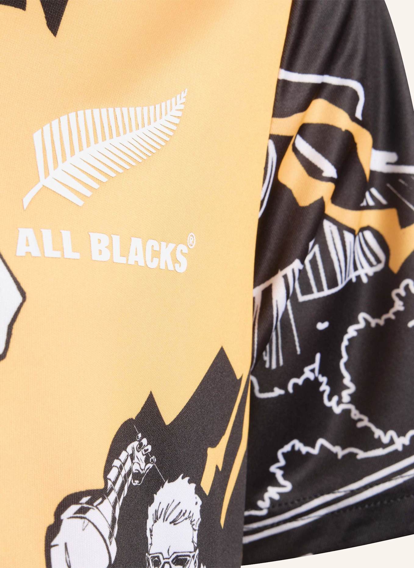 adidas ALL BLACKS MARVEL CAPTAINS RUN JERSEY KIDS: SCHWARZ