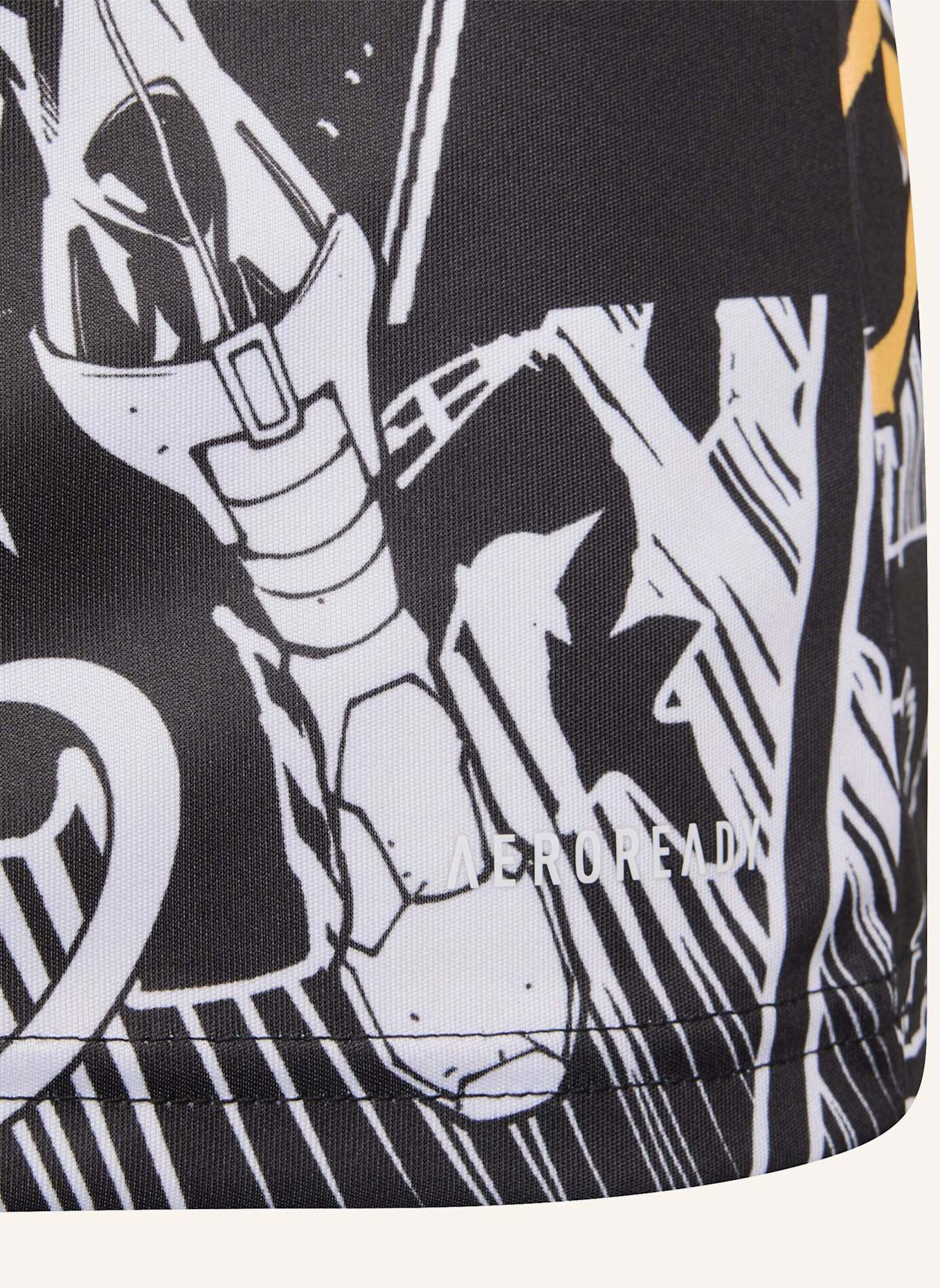 adidas ALL BLACKS MARVEL CAPTAINS RUN JERSEY KIDS: SCHWARZ