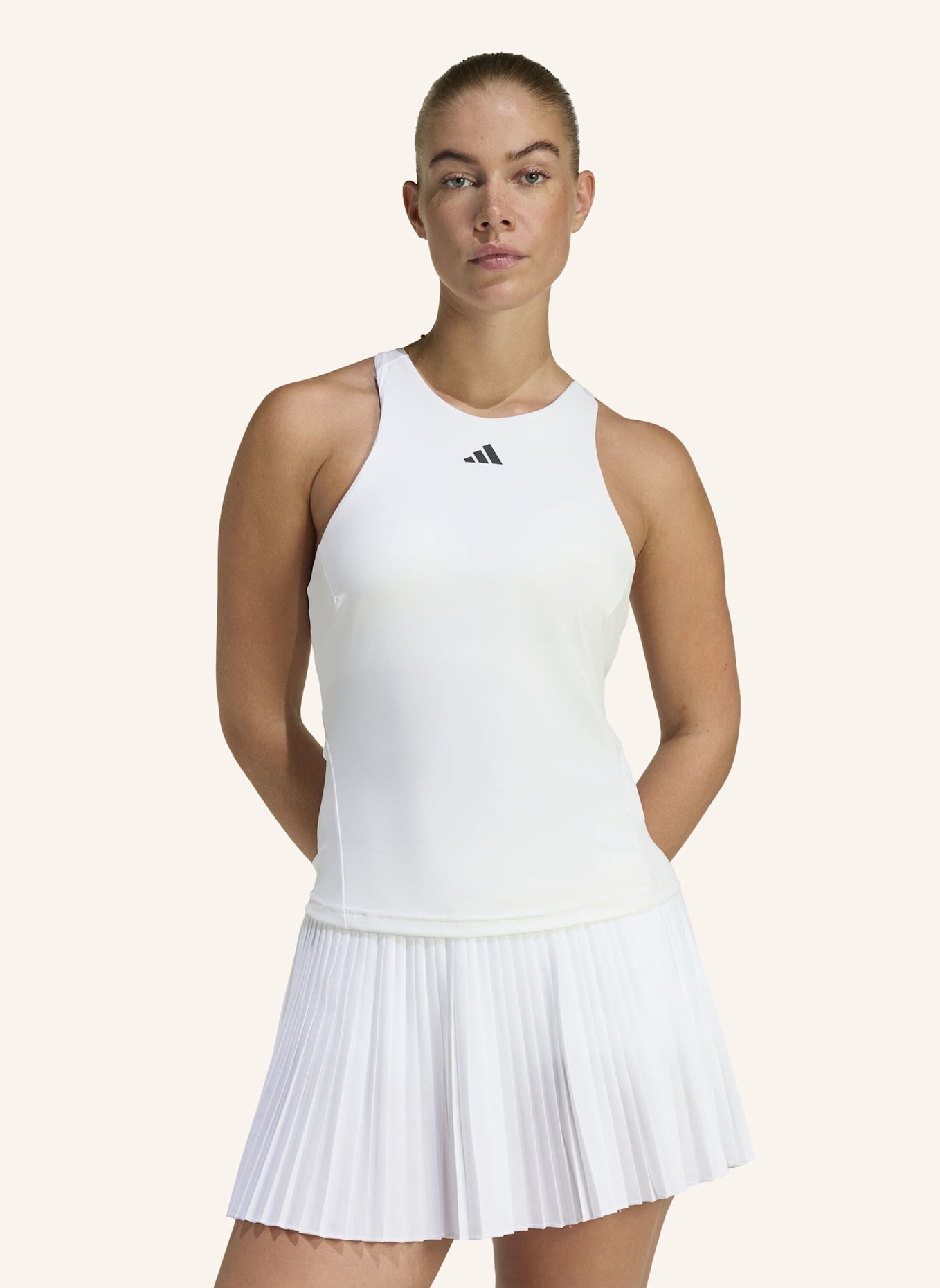adidas TENNIS CLIMACOOL Y-TANK: WEISS