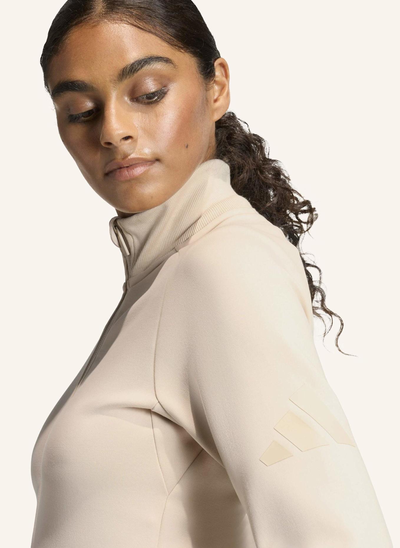 adidas Sweatjacke SOFT LUX: BEIGE