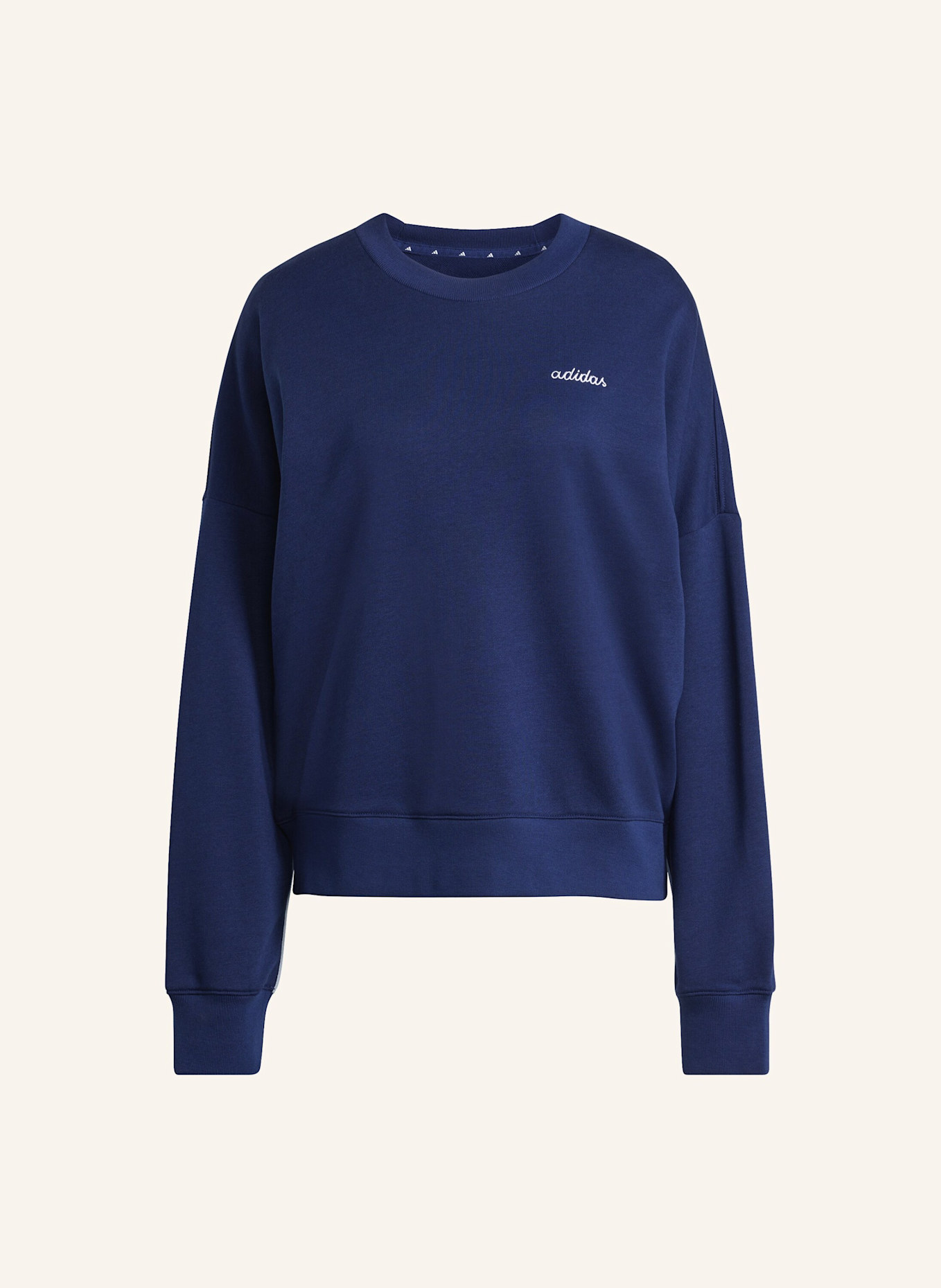 adidas SEASONAL ESSENTIALS COLORPOP SWEATSHIRT MIT AUFGESTICKTER GRAFIK: BLAU/ WEISS