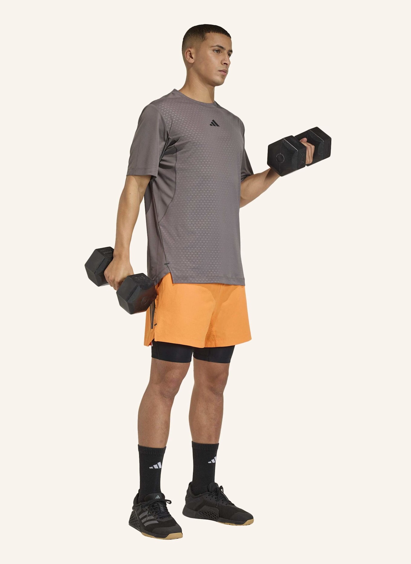 adidas T-Shirt D4T POWER: GRAU