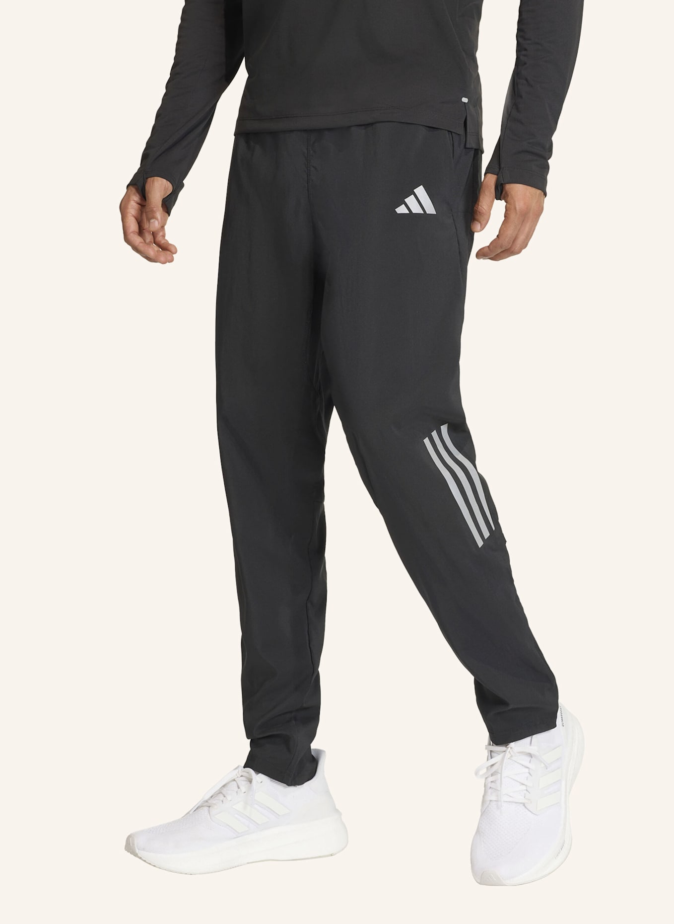 adidas ADI365 ICONIC/// ASTRO LAUFHOSE: SCHWARZ