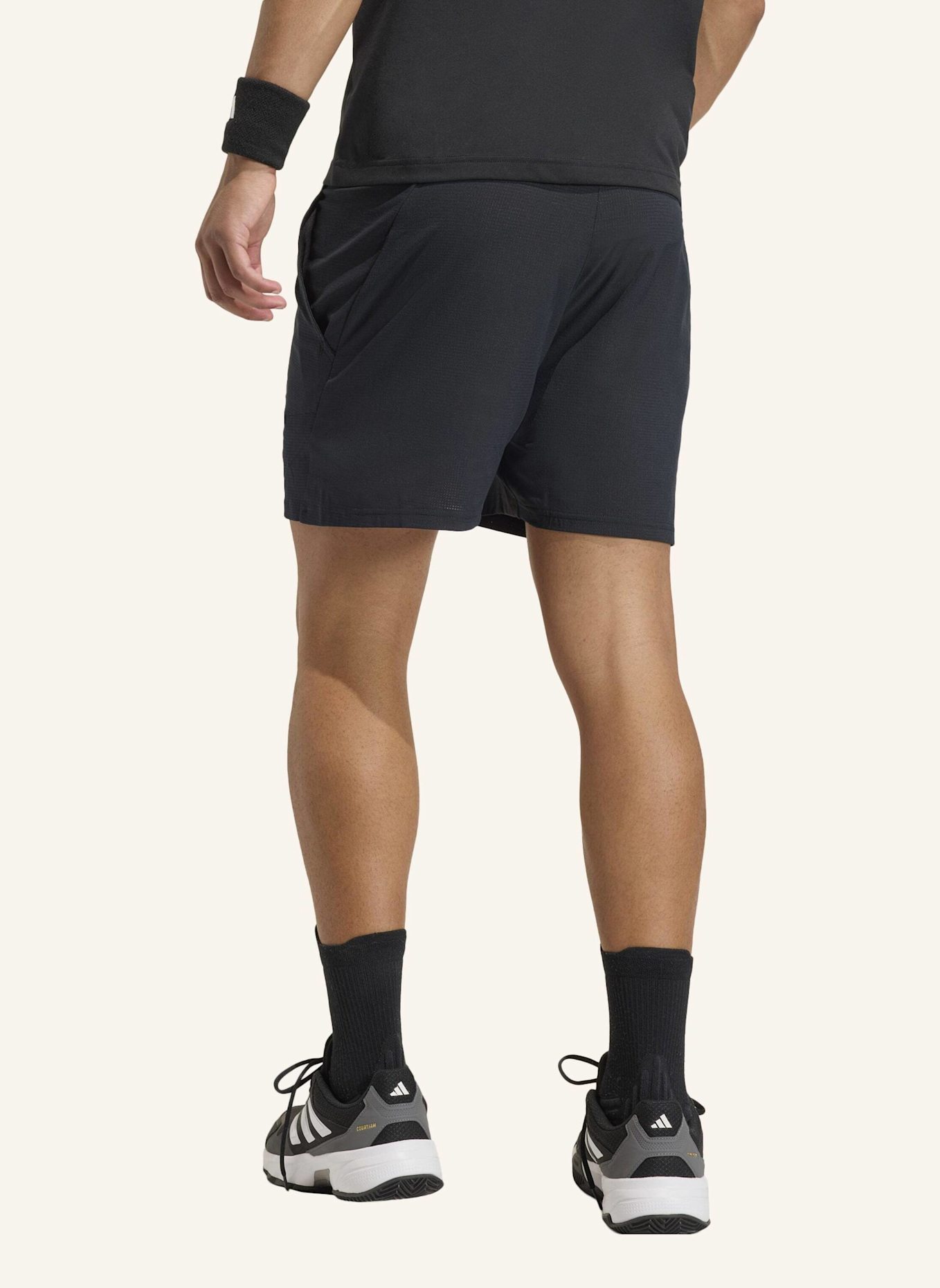 adidas TENNIS ERGO 5 INCH SHORTS: SCHWARZ