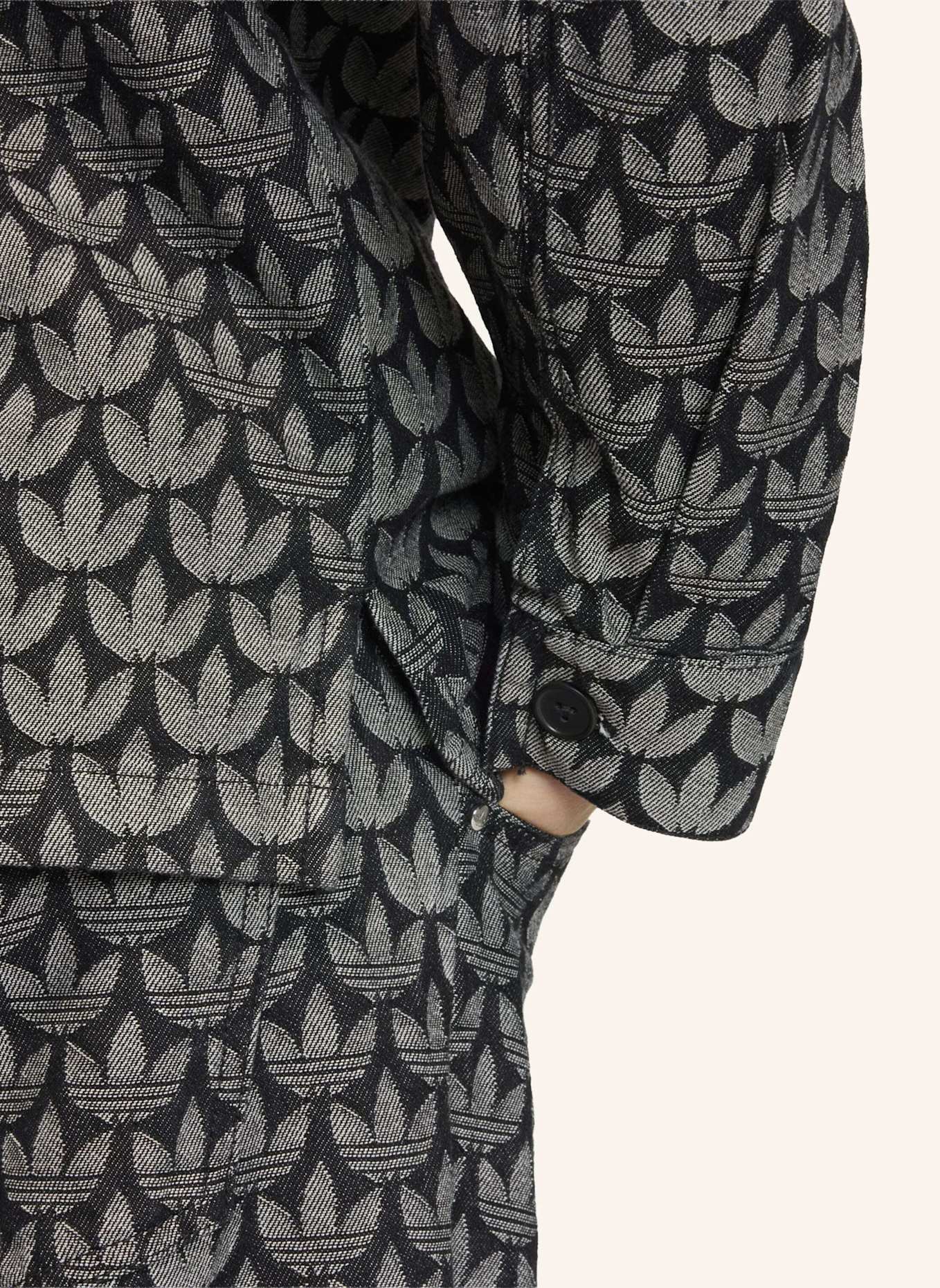 adidas Originals DENIM MONOGRAMM HEMD: SCHWARZ