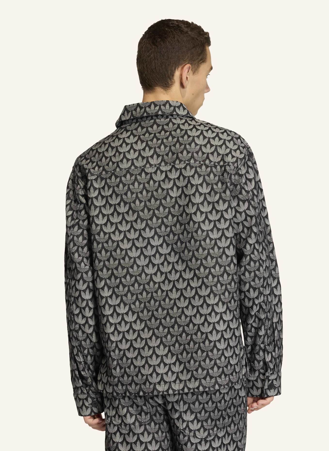 adidas Originals DENIM MONOGRAMM HEMD: SCHWARZ