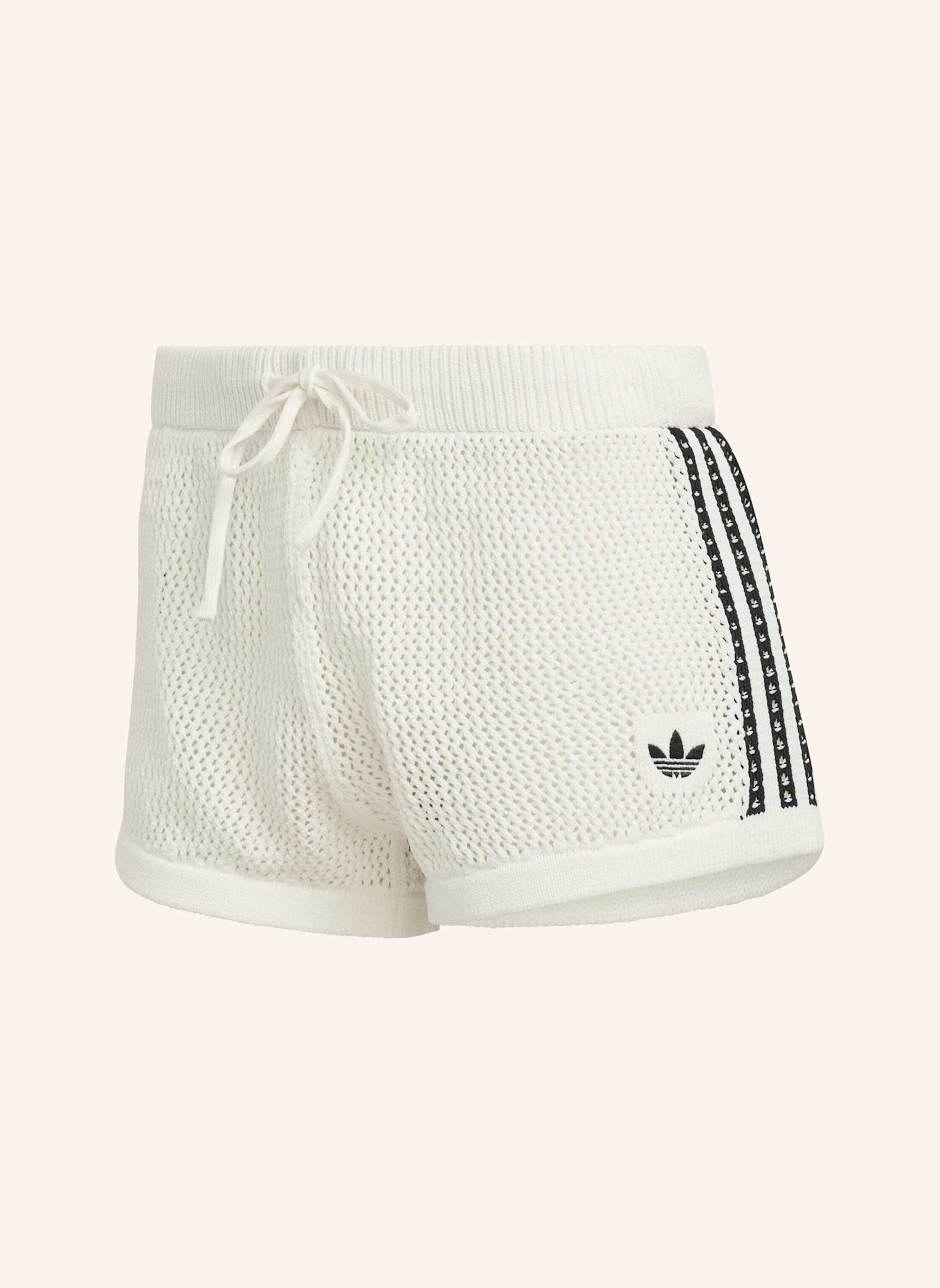 adidas Originals KNITTED CROCHET SHORTS: WEISS