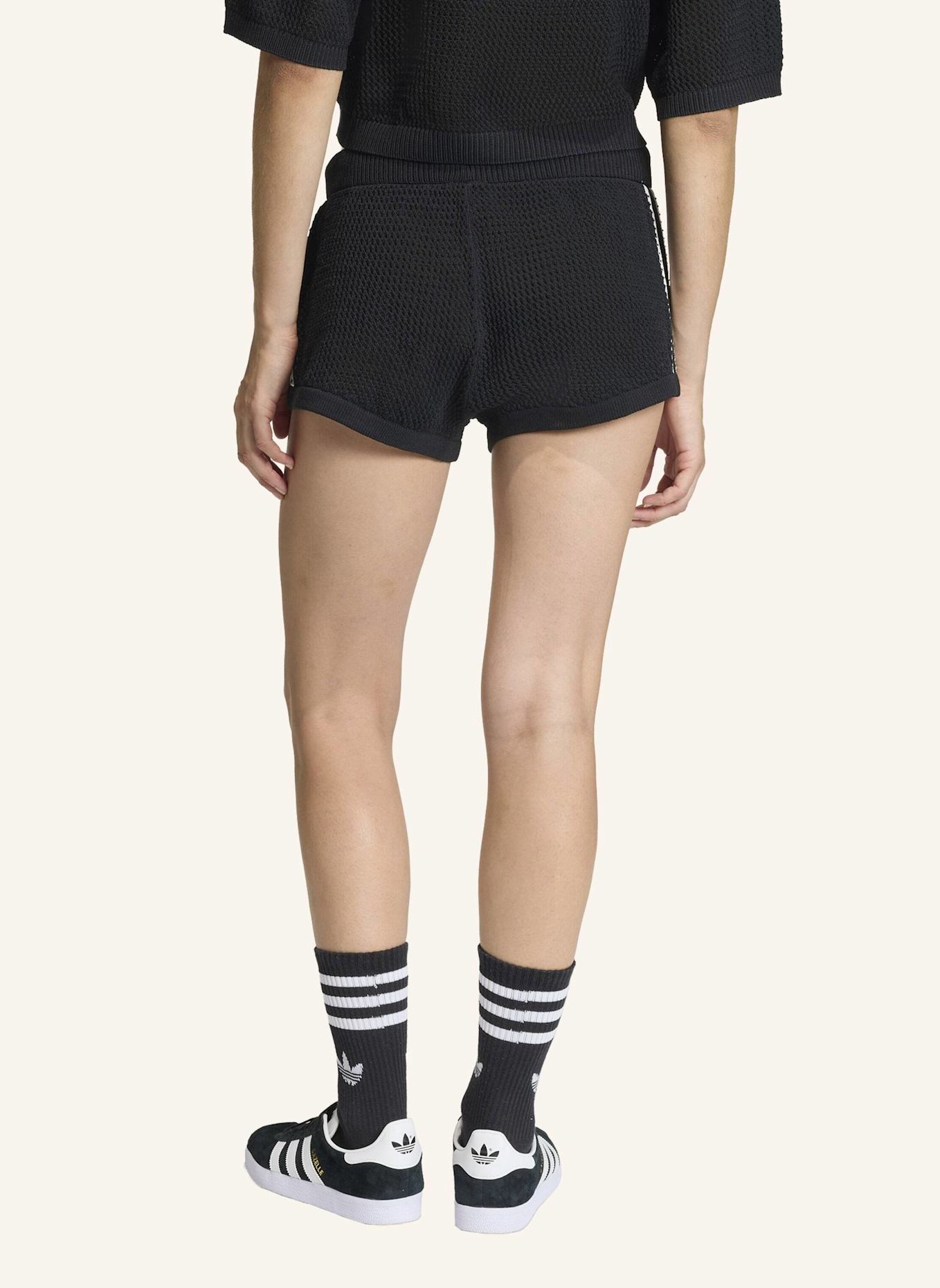 adidas Originals KNITTED CROCHET SHORTS: SCHWARZ