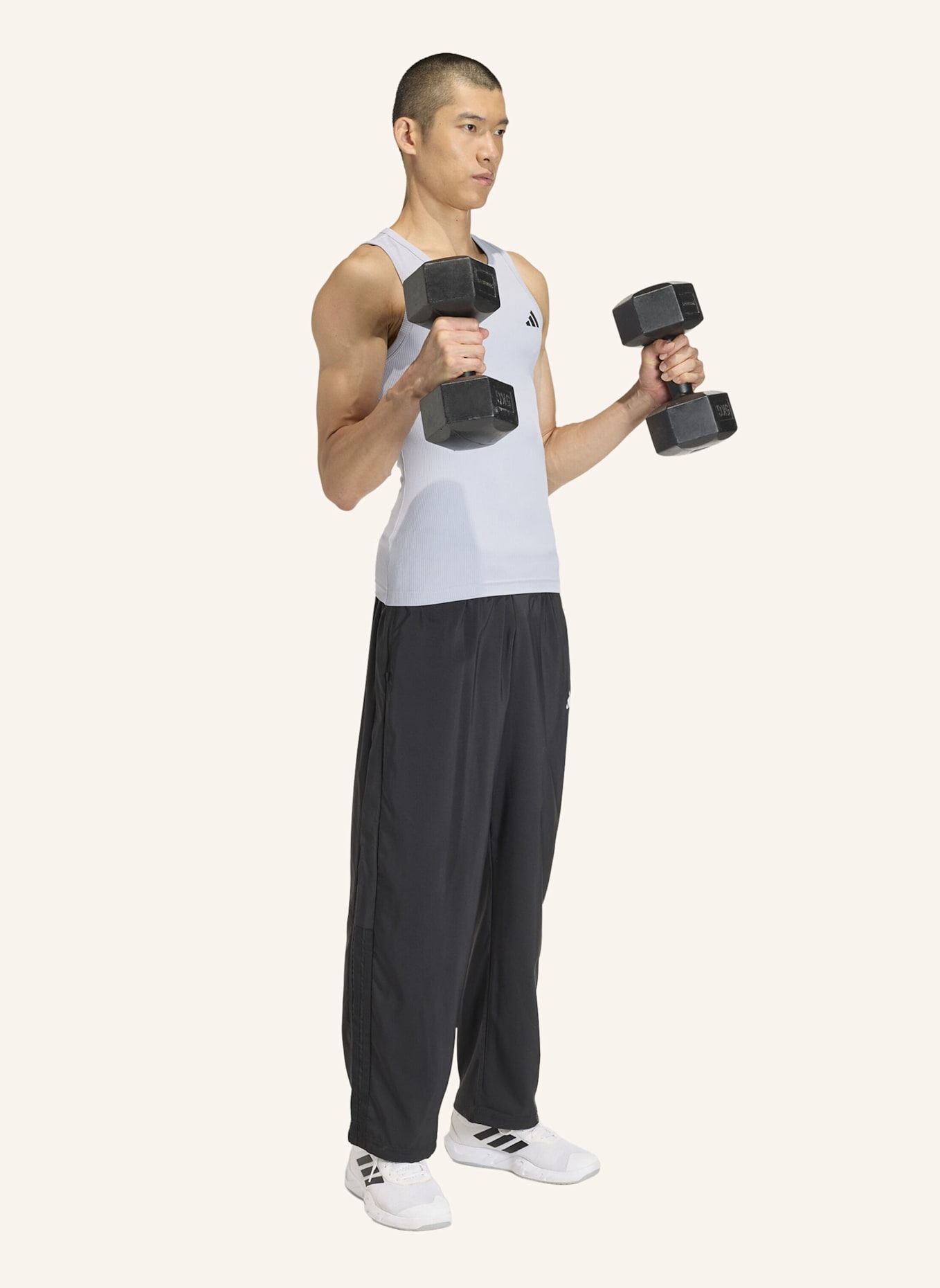 adidas POWER ESSENTIALS WORKOUT HOSE: SCHWARZ