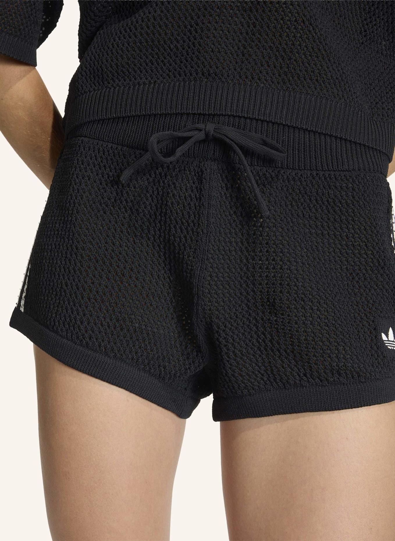 adidas Originals KNITTED CROCHET SHORTS: SCHWARZ
