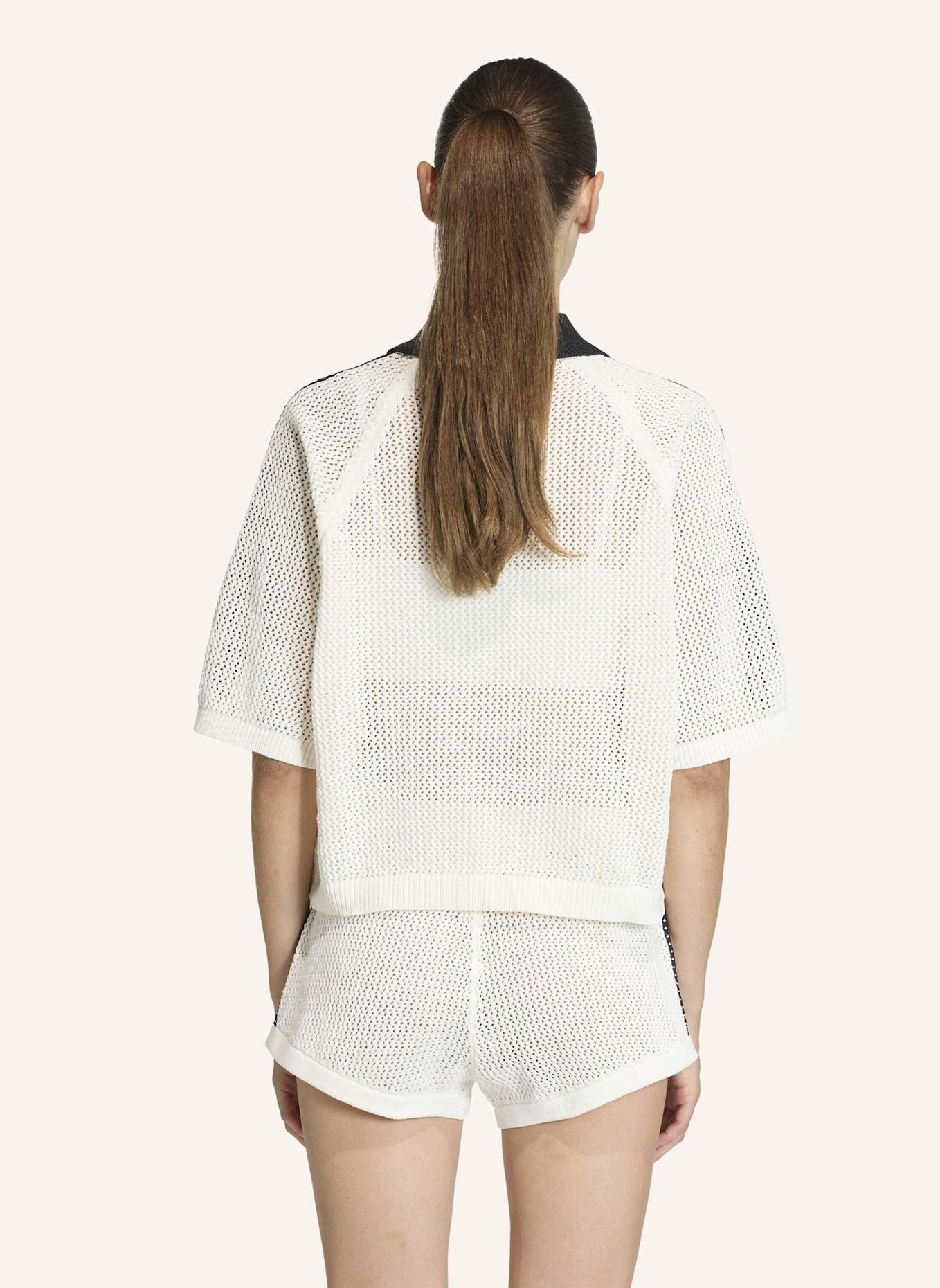 adidas Originals Strick-Poloshirt KNITTED CROCHET POLO: WEISS
