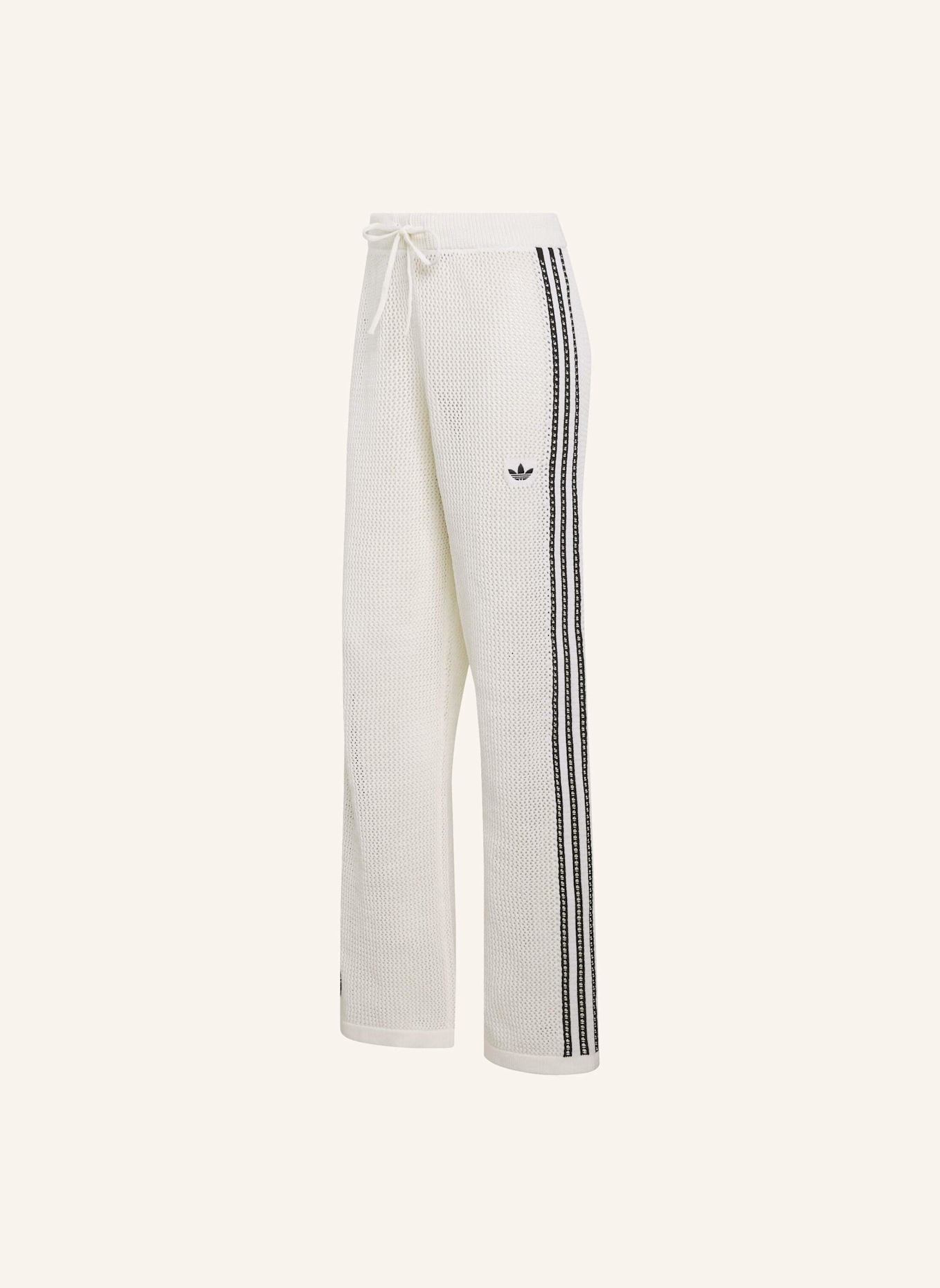 adidas Originals GESTRICKTE GEHÄKELTE FIREBIRD TRAININGSHOSE: WEISS