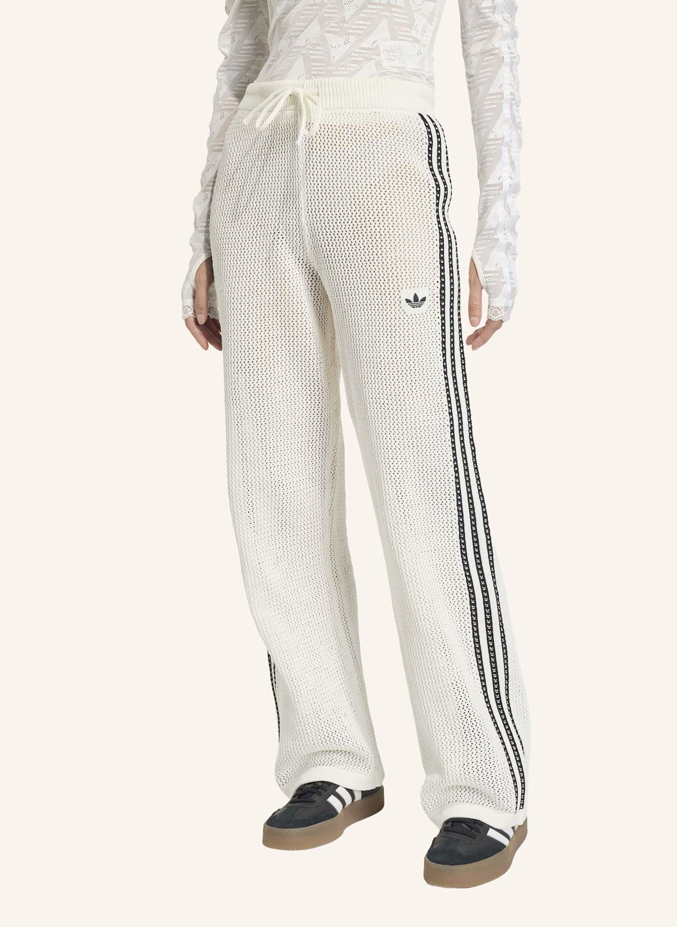 adidas Originals GESTRICKTE GEHÄKELTE FIREBIRD TRAININGSHOSE: WEISS
