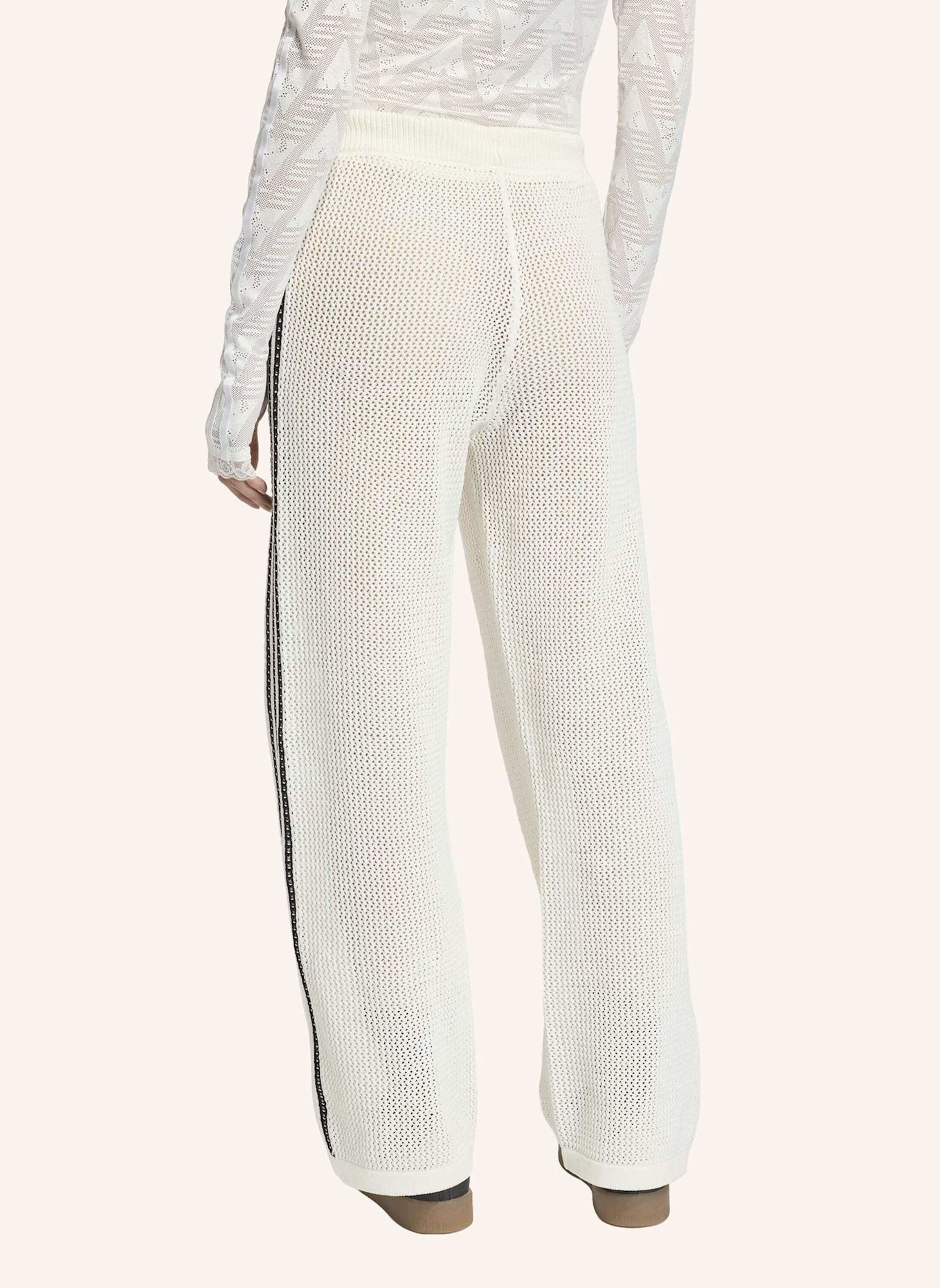 adidas Originals GESTRICKTE GEHÄKELTE FIREBIRD TRAININGSHOSE: WEISS