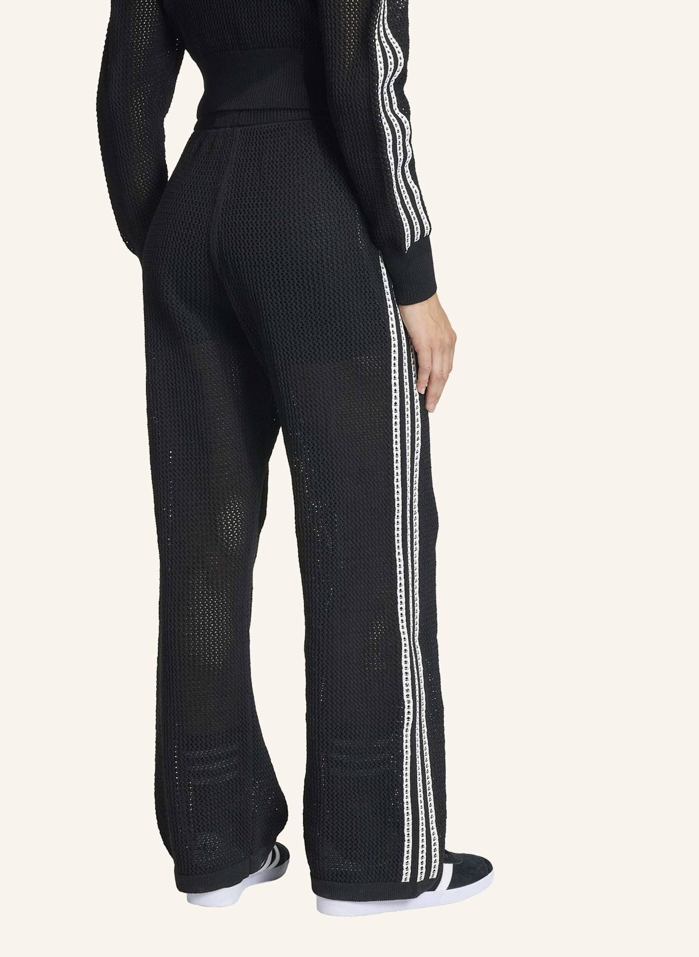 adidas Originals GESTRICKTE GEHÄKELTE FIREBIRD TRAININGSHOSE: SCHWARZ
