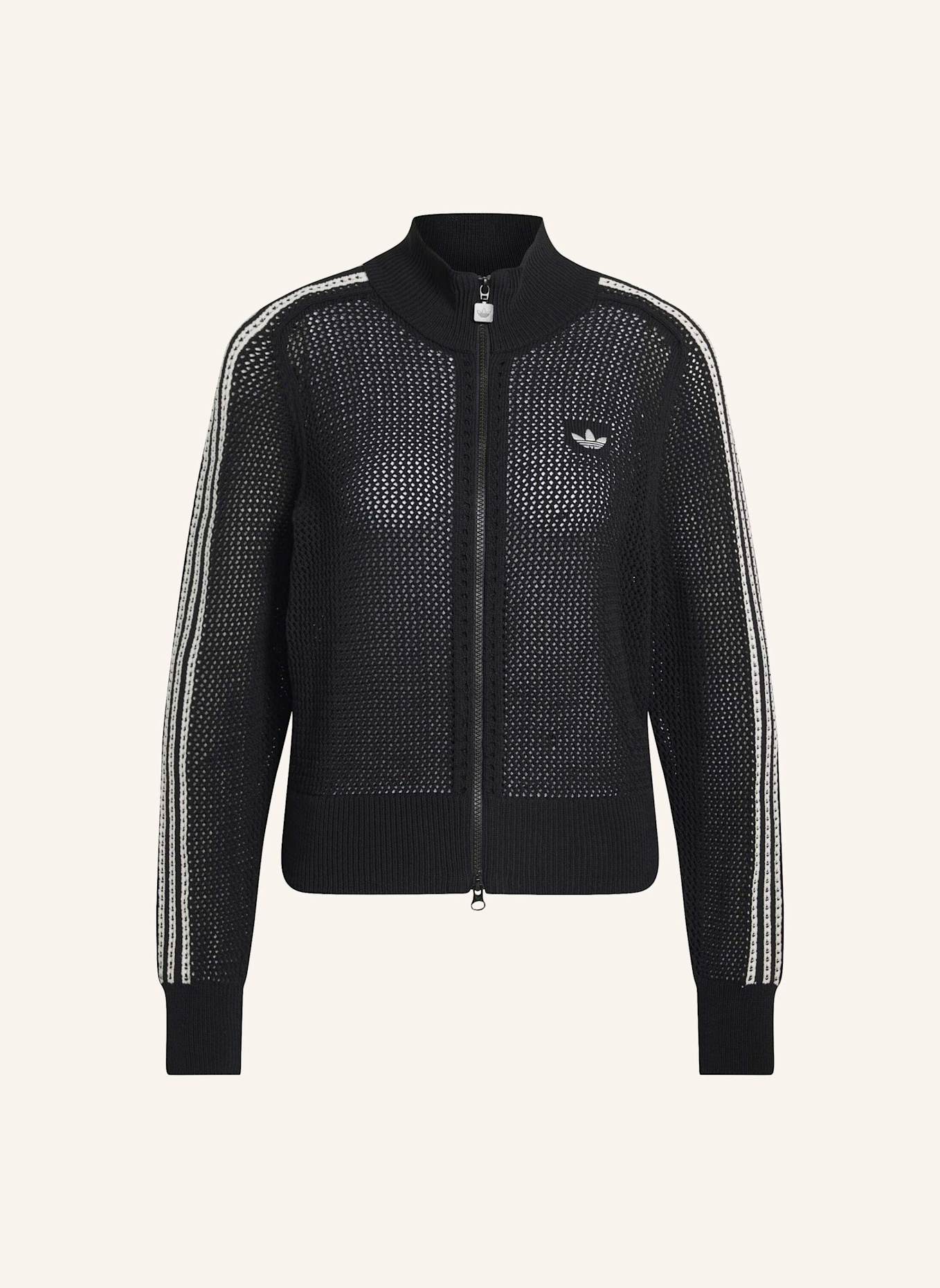 adidas Originals KNITTED CROCHET FIREBIRD ORIGINALS JACKE: SCHWARZ