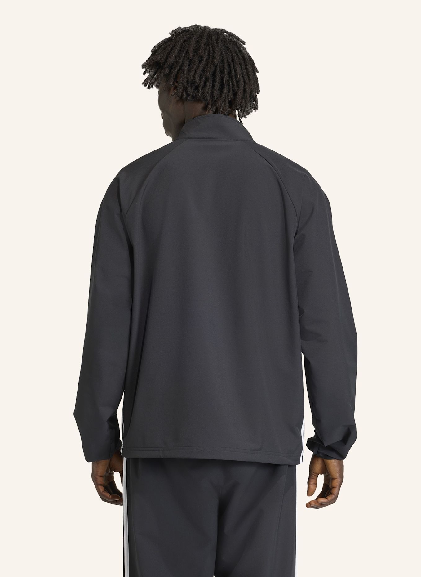 adidas Originals ADIDAS ADICOLOR WOVEN DRILL TOP: SCHWARZ