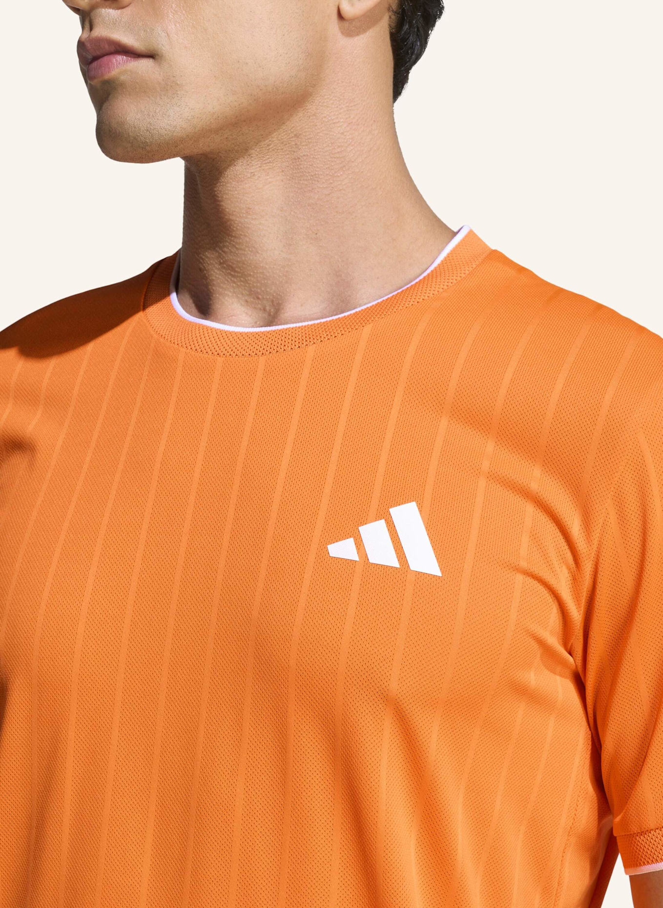 adidas TENNIS CLIMACOOL+ FREELIFT TEE PRO T-SHIRT: ORANGE